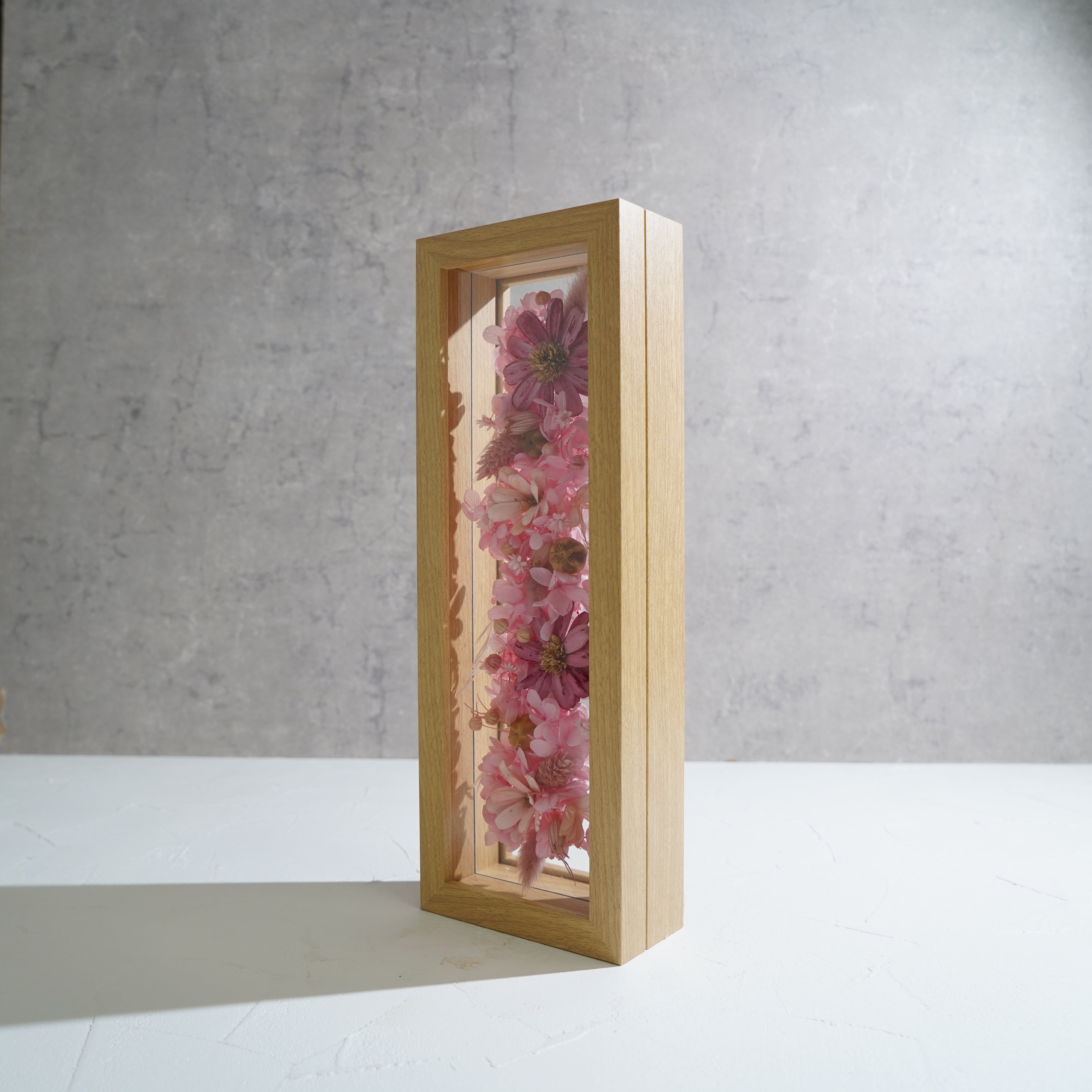 【ピンク】フレームフラワー 長方形 花畑タイプ FR-36≪限定1点≫