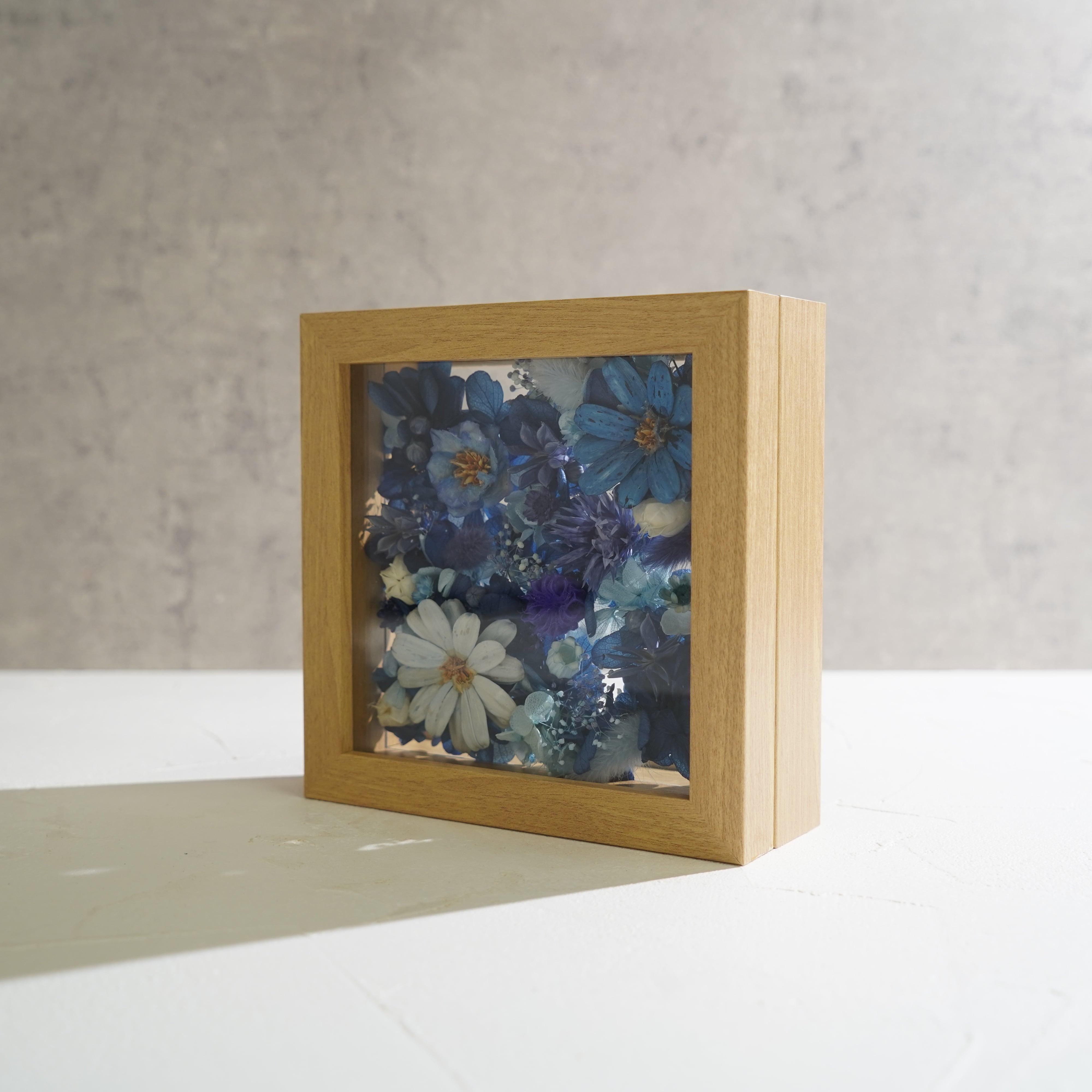 【ブルー】フレームフラワー Mサイズ 花畑タイプ FM-51≪限定1点≫