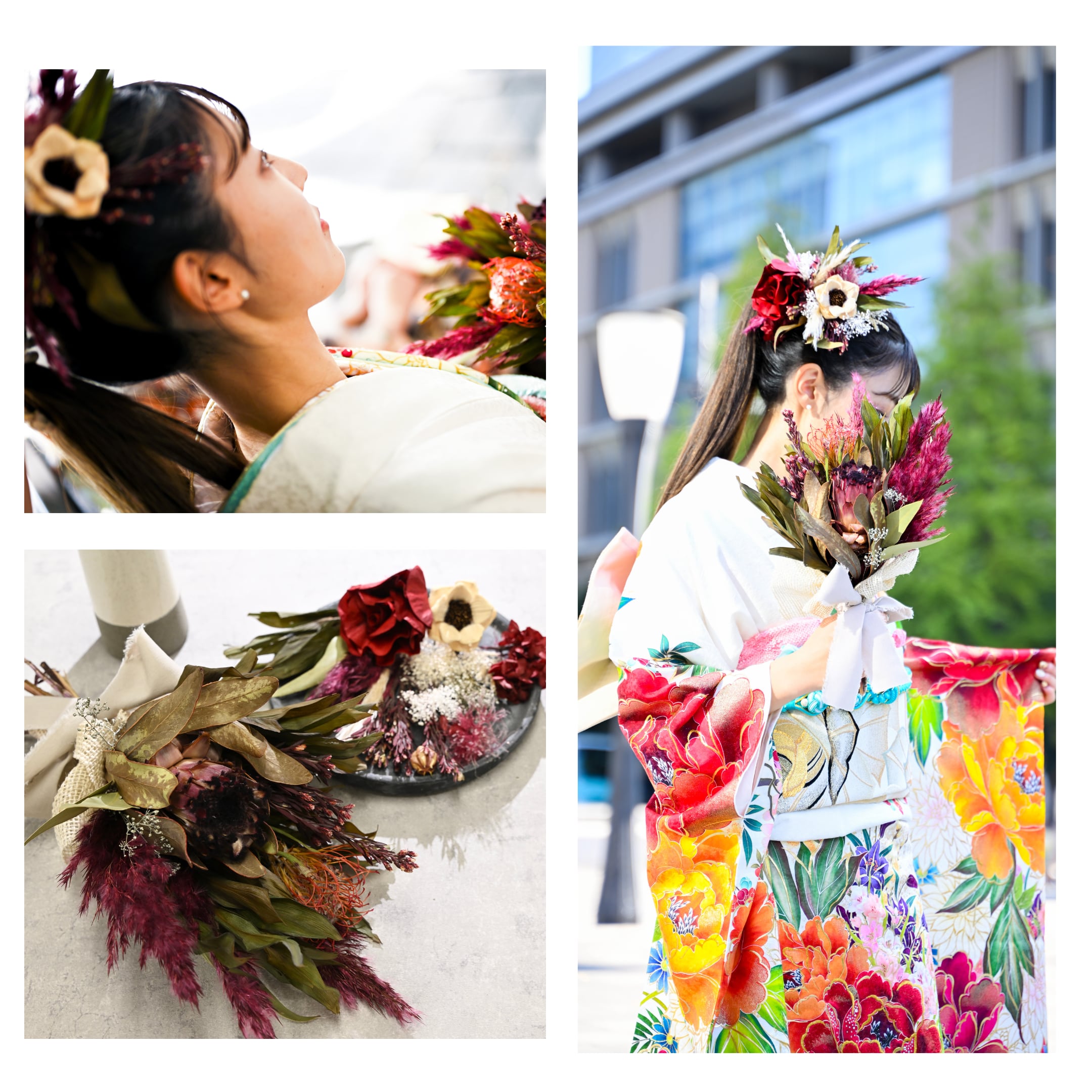 【オーダーメイド】髪飾り&アニバーサリーブーケ