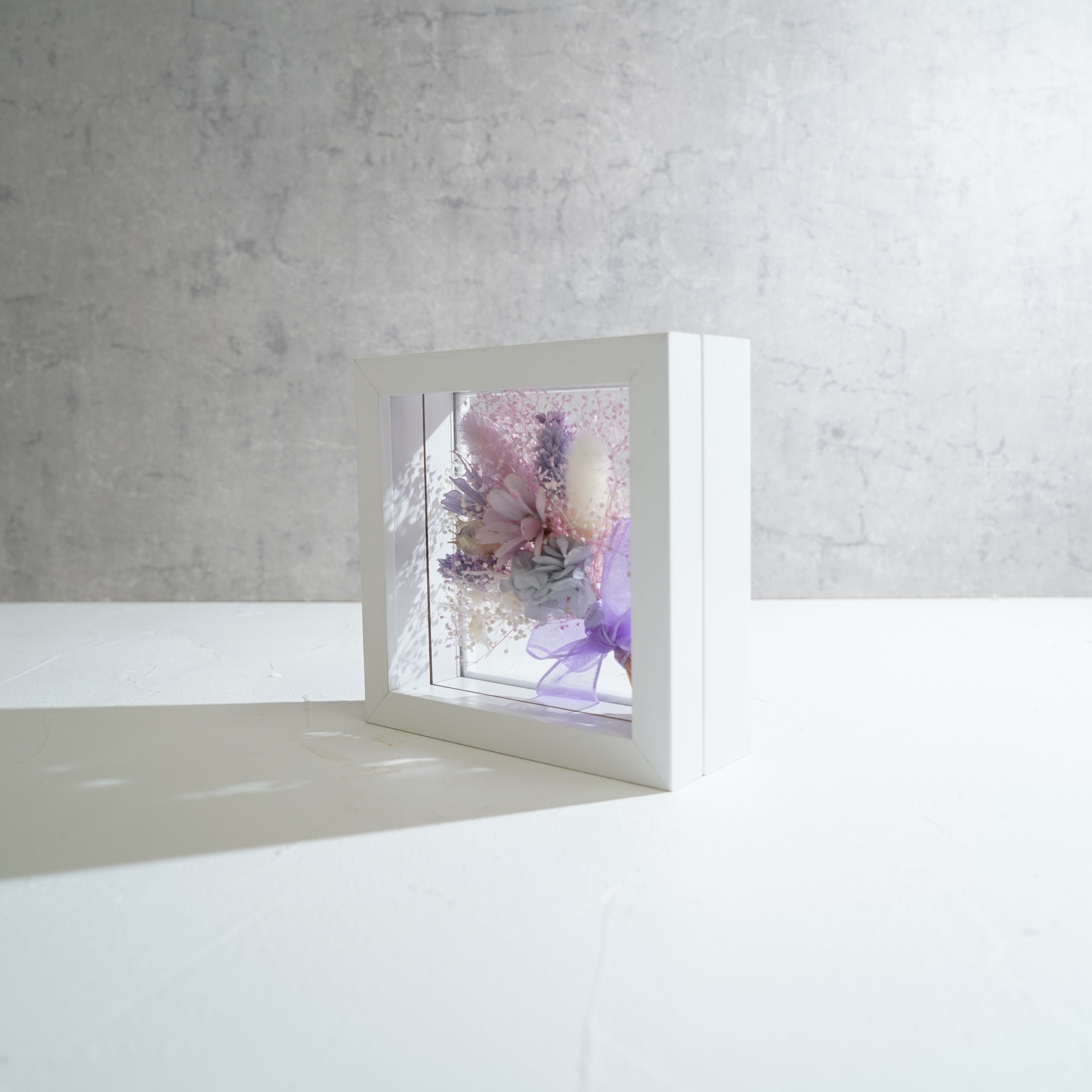 【パープル】フレームフラワー Mサイズ 花束タイプ FM-47≪限定1点≫