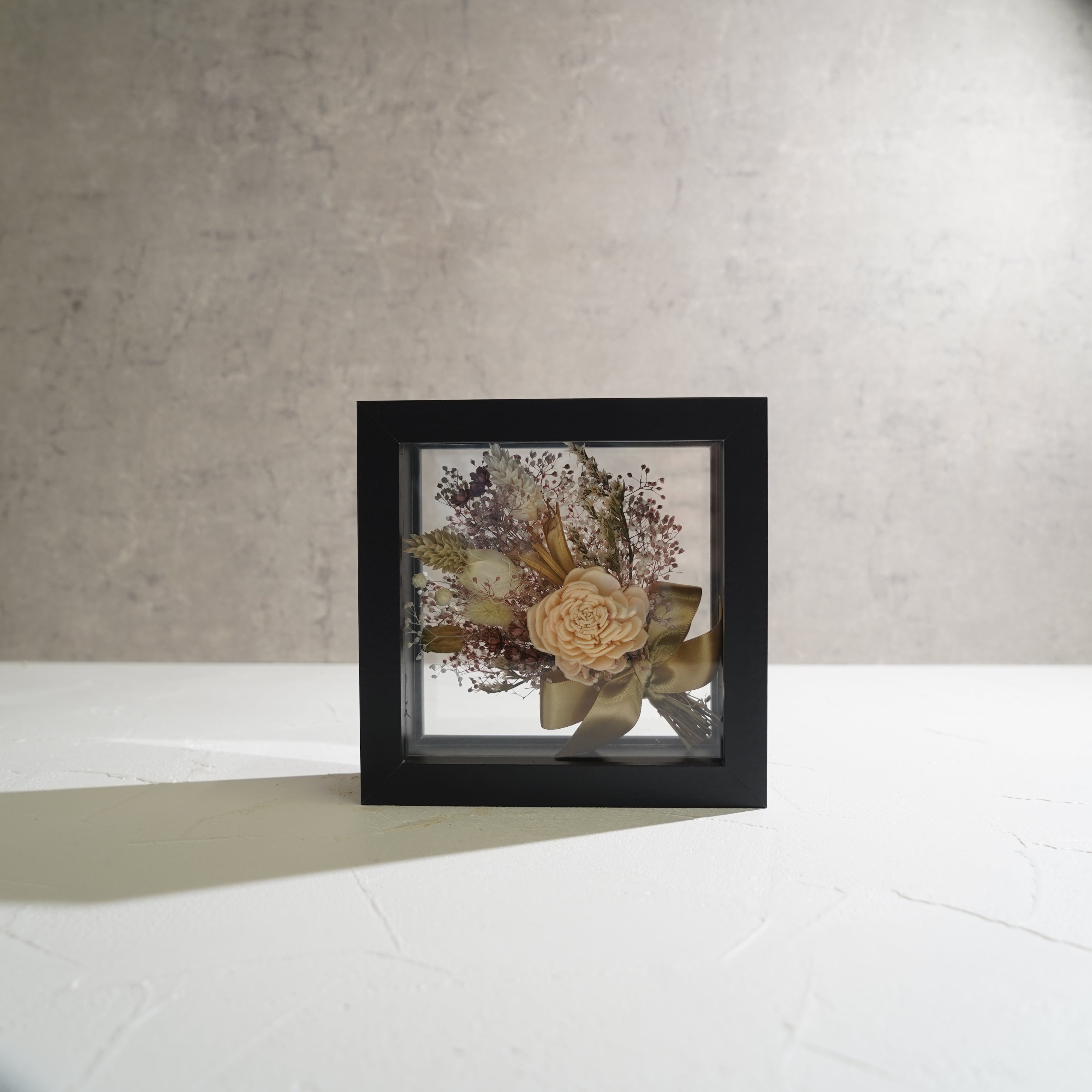 【ナチュラル】フレームフラワー Mサイズ 花束タイプ FM-48≪限定1点≫