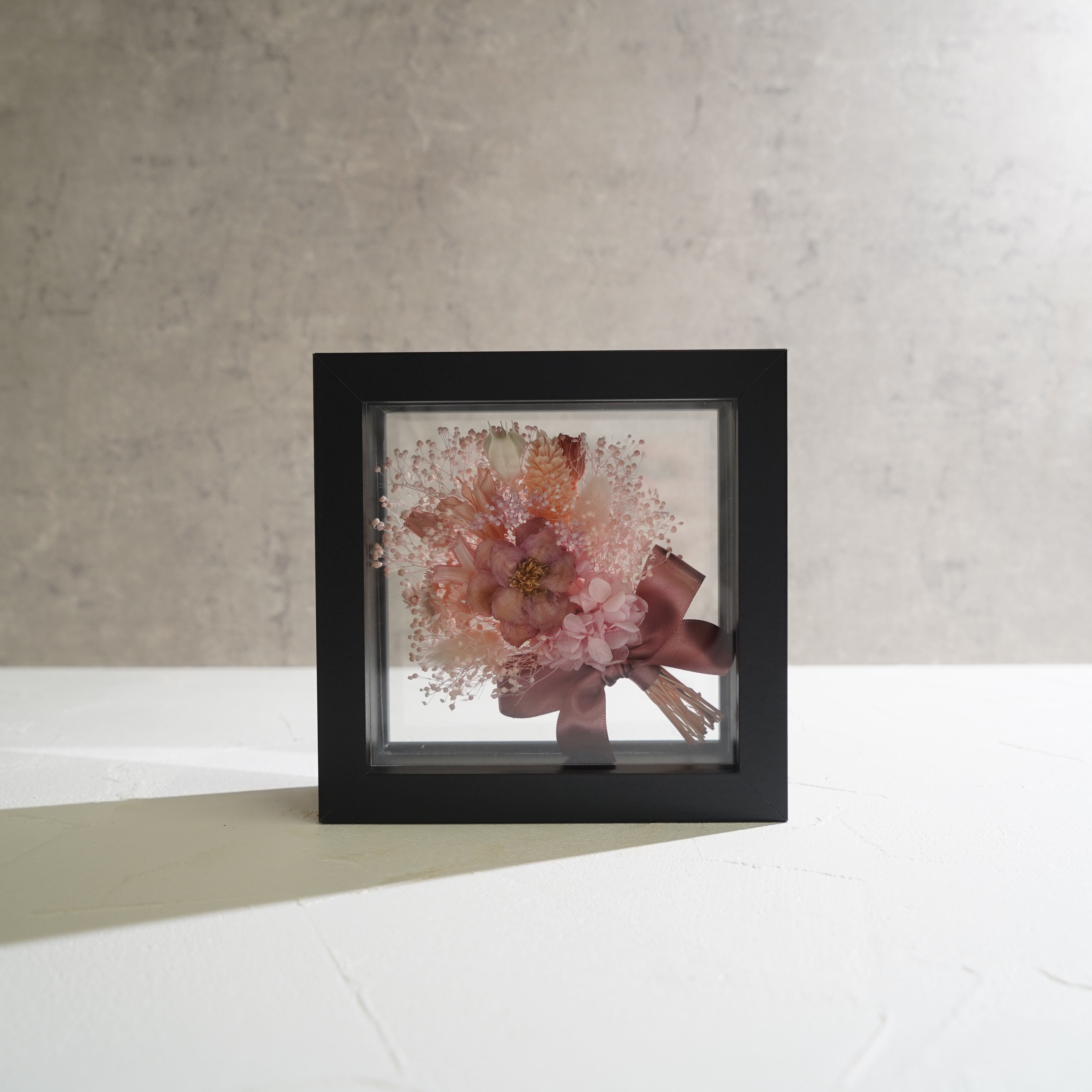 【ピンク】フレームフラワー Mサイズ 花束タイプ FM-53≪限定1点≫