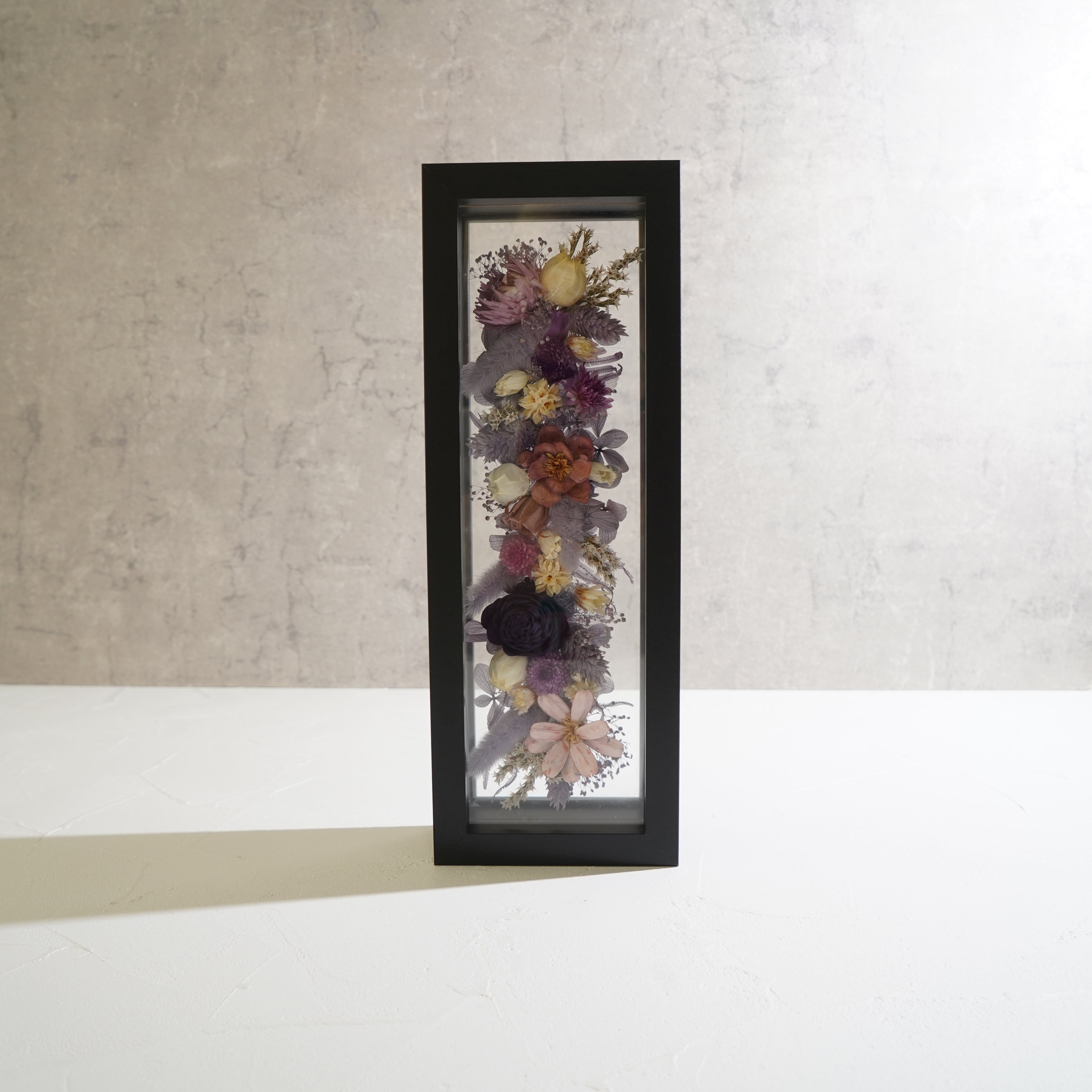 【パープル】フレームフラワー 長方形 花畑タイプ FR-26≪限定1点≫