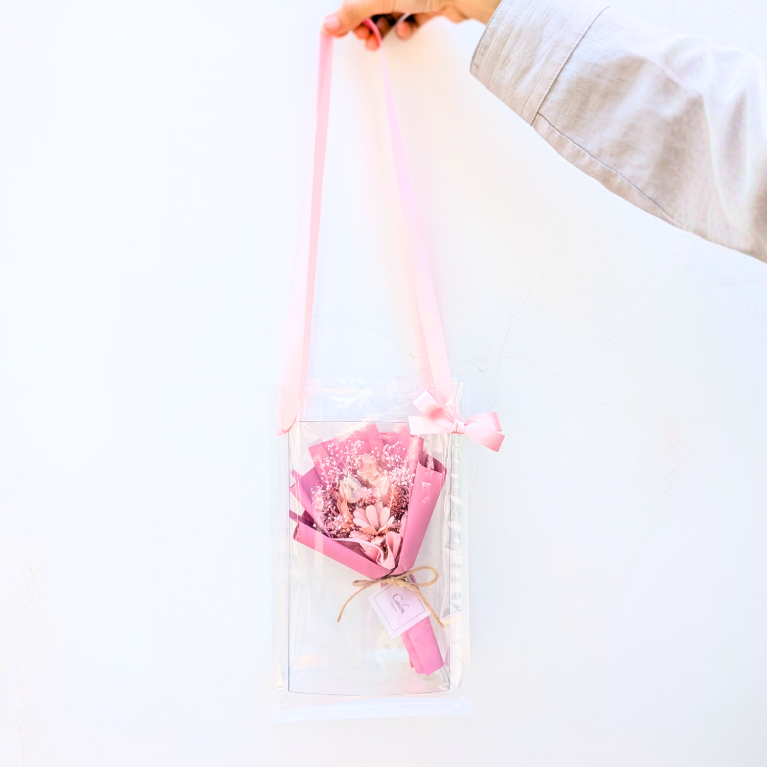 ミニ花束バッグ ピンク SS-1≪限定1点≫