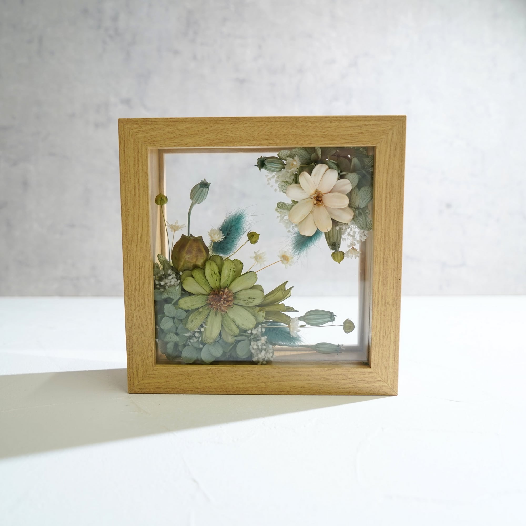 【グリーン】フレームフラワー Mサイズ アートタイプ FM-17≪限定1点≫