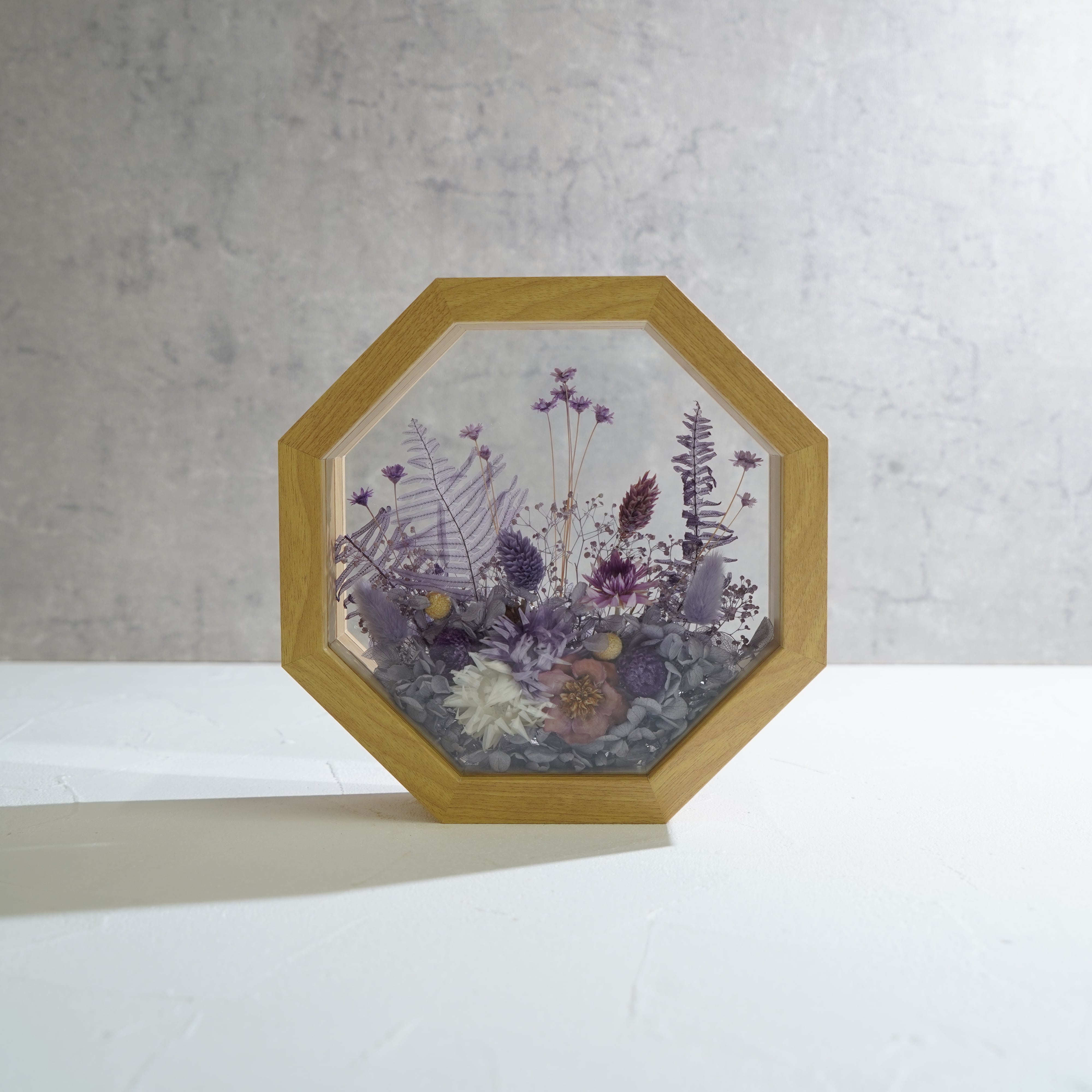 【パープル】フレームフラワー 八角形 ガーデンタイプ FO-63≪限定1点≫