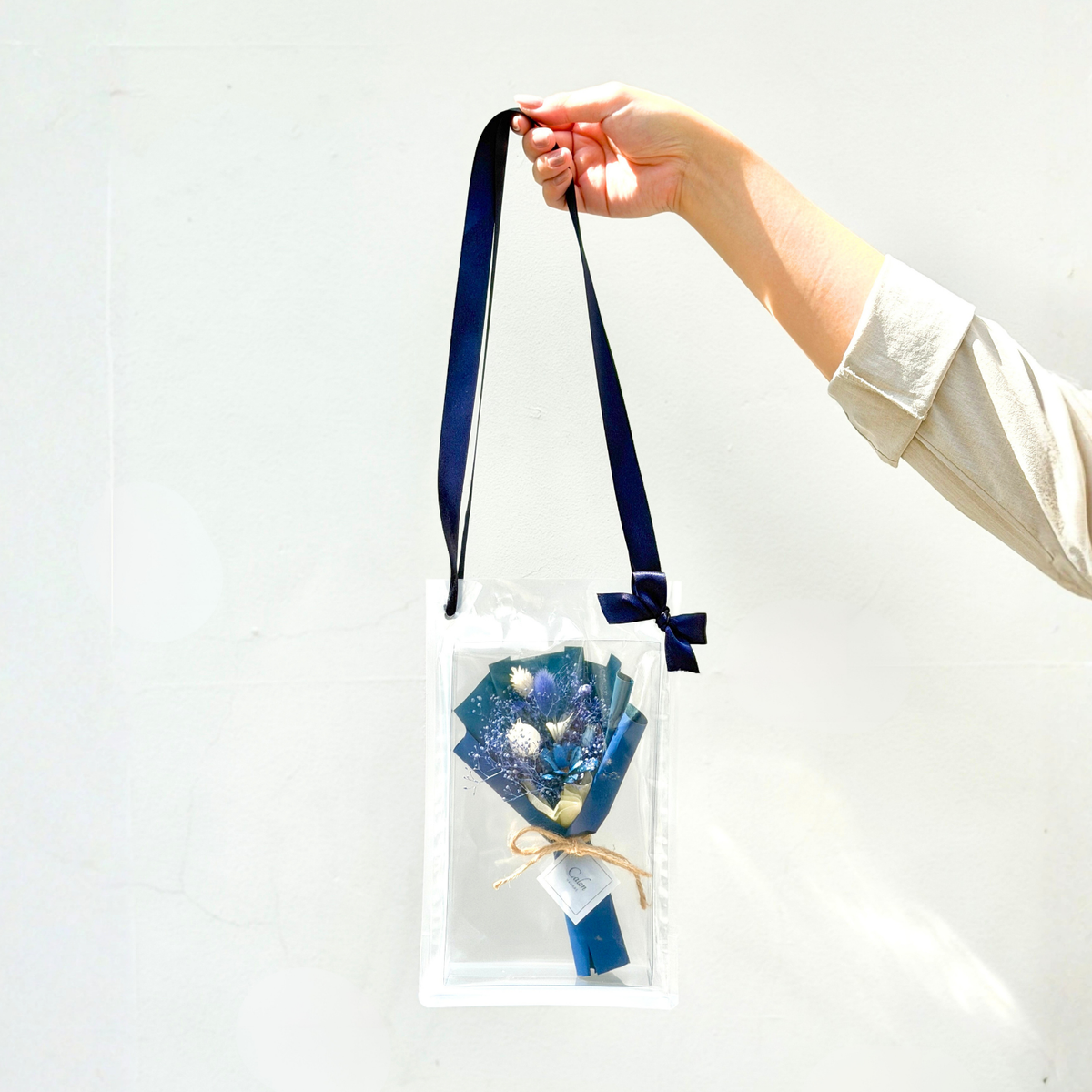 ミニ花束バッグ ブルー SS-13≪限定1点≫