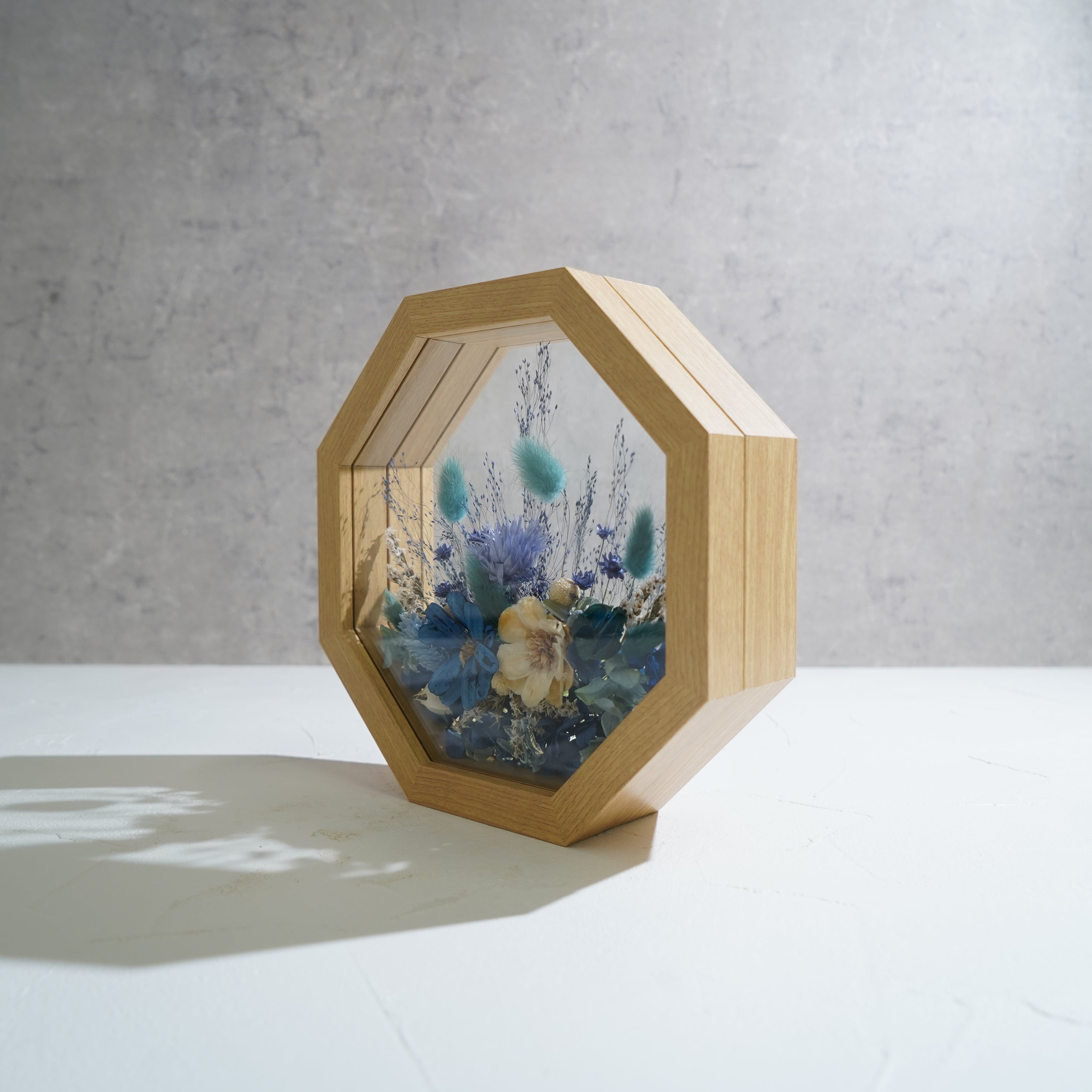 【ブルー】フレームフラワー 八角形 ガーデンタイプ FO-64≪限定1点≫