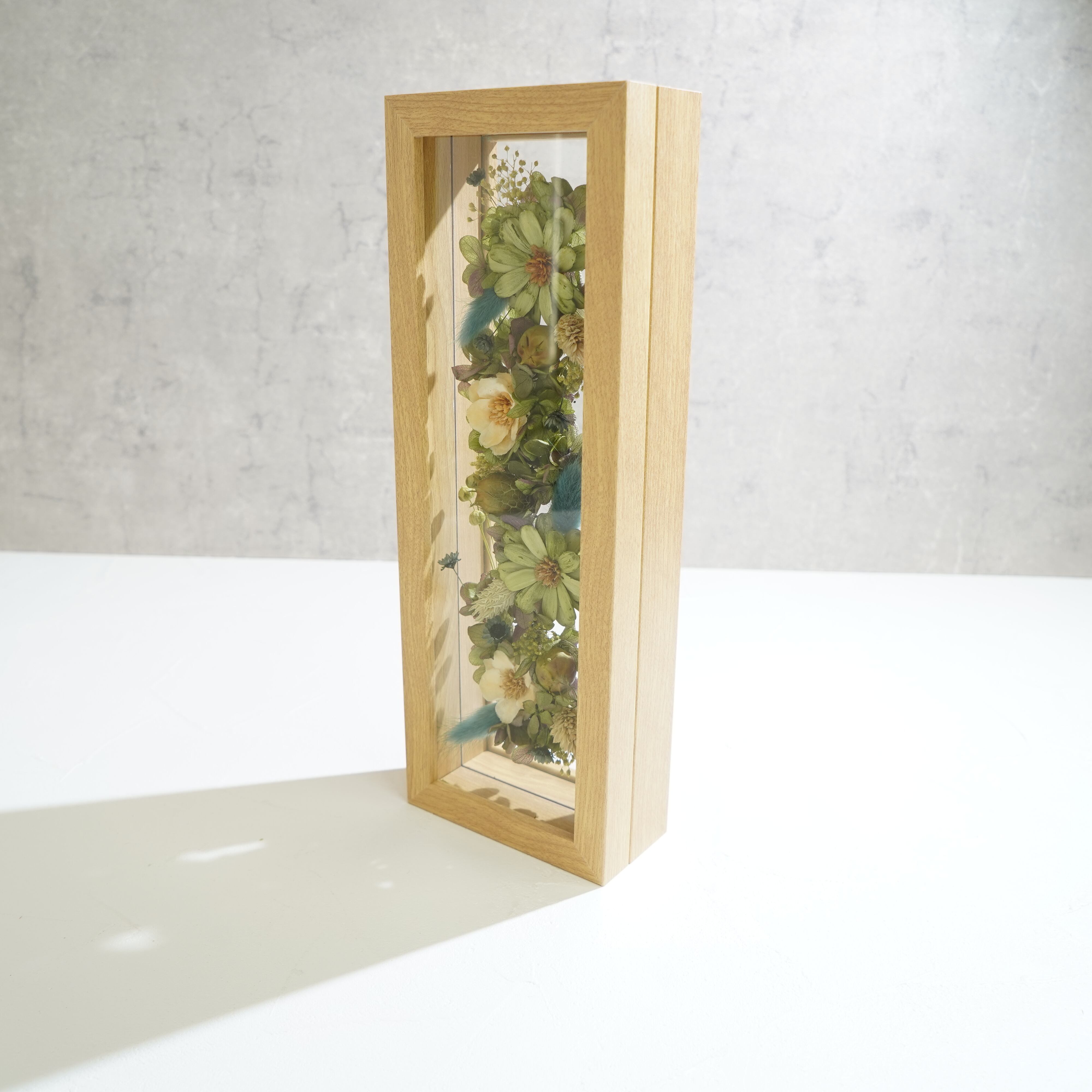 【グリーン】フレームフラワー 長方形 花畑タイプ FR-20≪限定1点≫