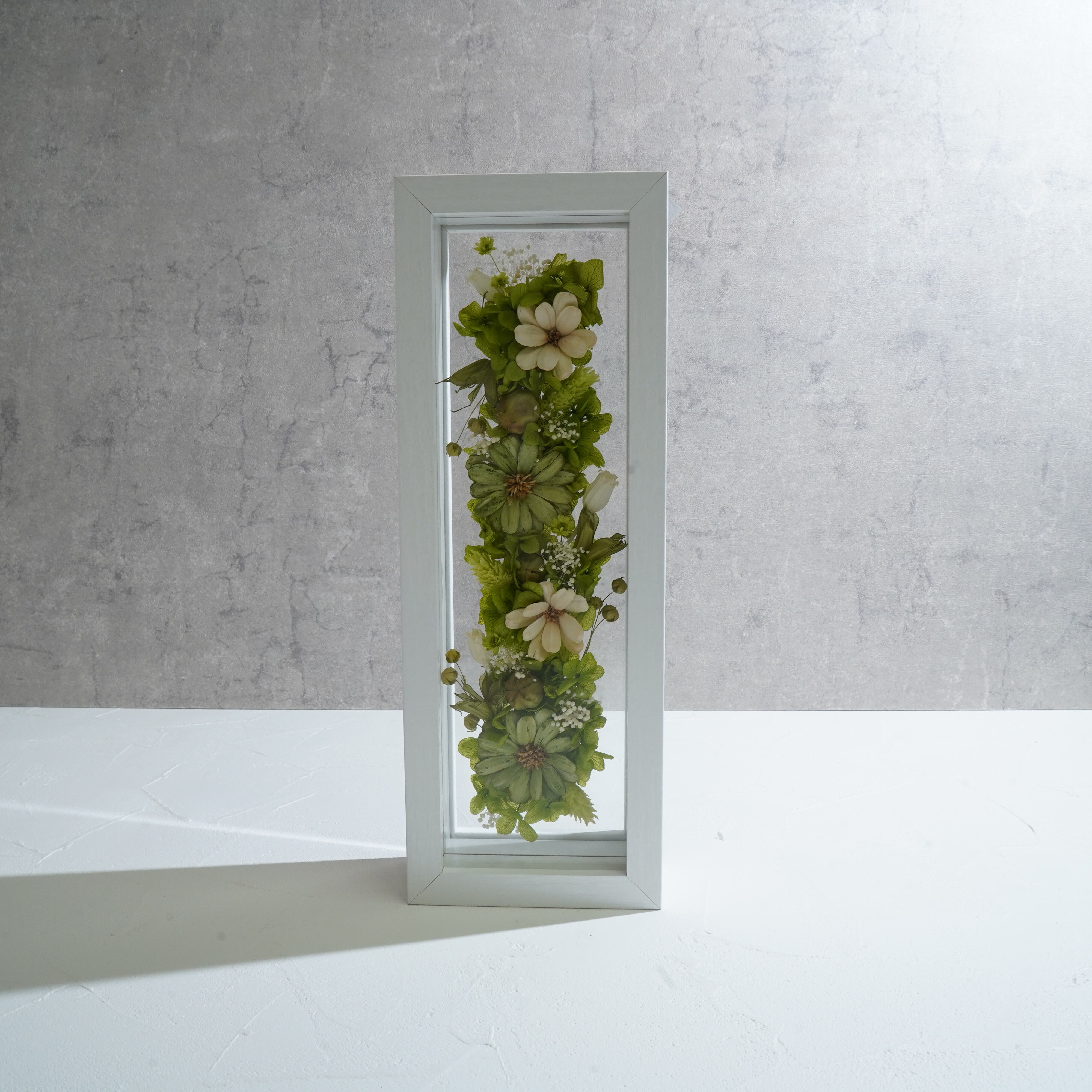 【グリーン】フレームフラワー 長方形 花畑タイプ FR-33≪限定1点≫