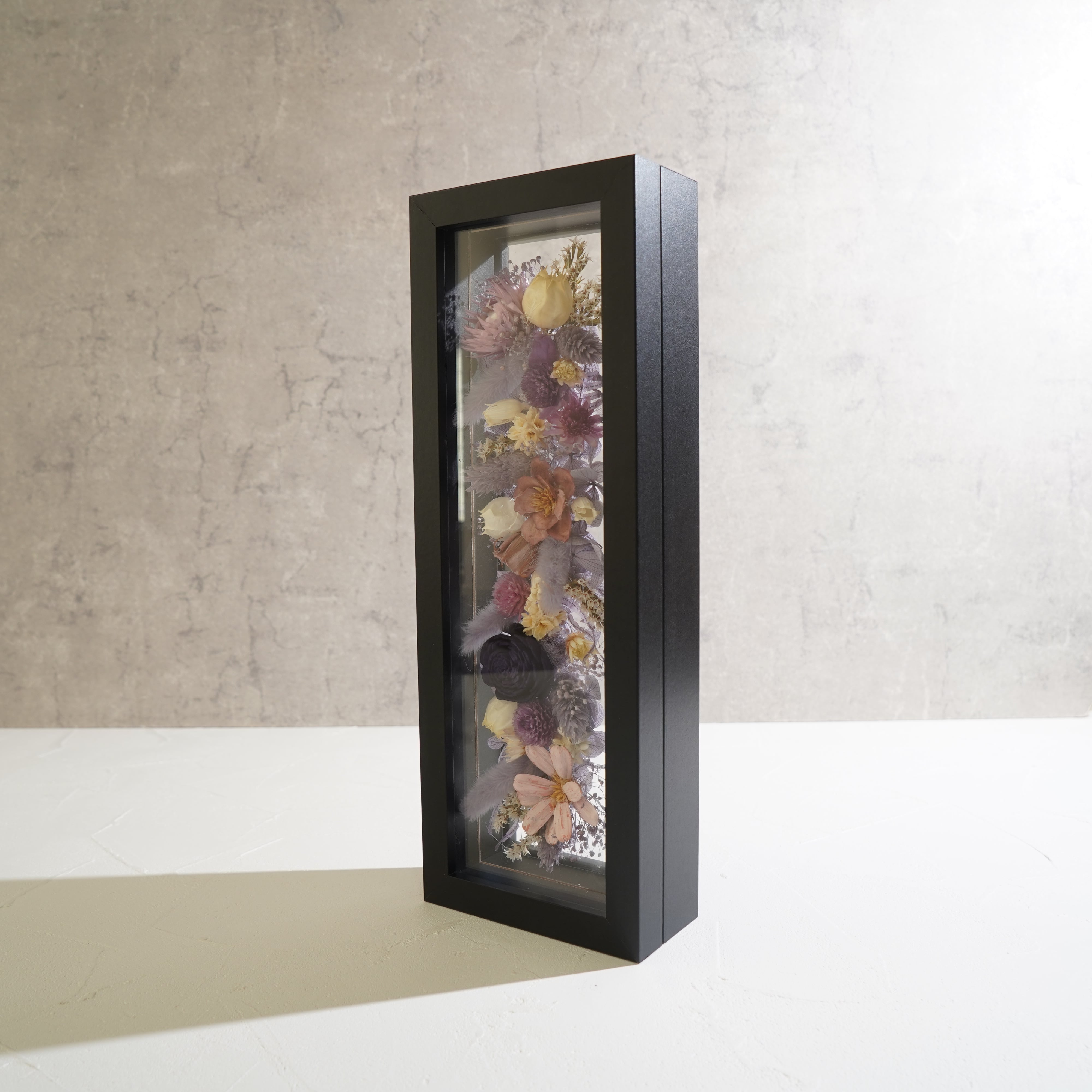 【パープル】フレームフラワー 長方形 花畑タイプ FR-26≪限定1点≫