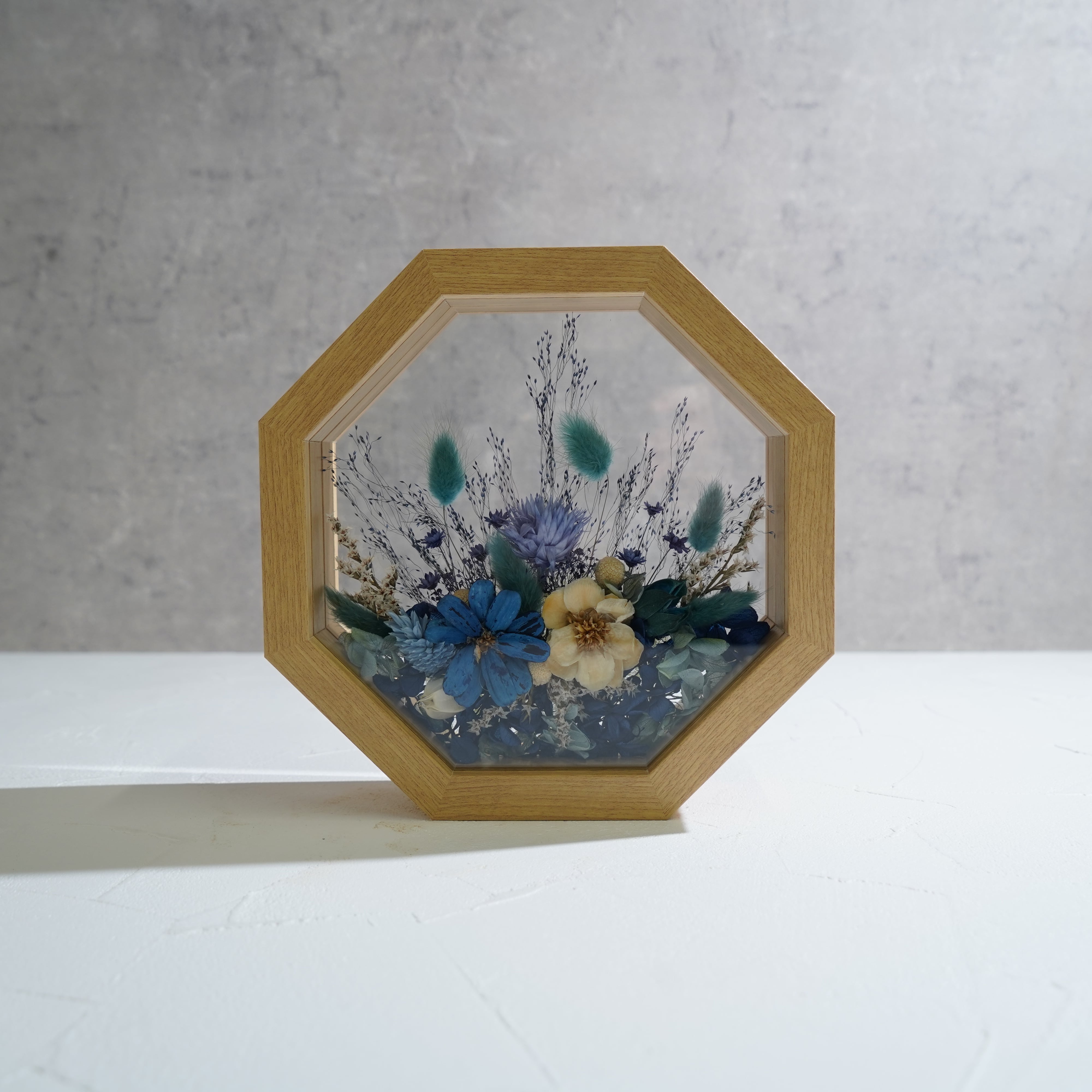 【ブルー】フレームフラワー 八角形 ガーデンタイプ FO-64≪限定1点≫