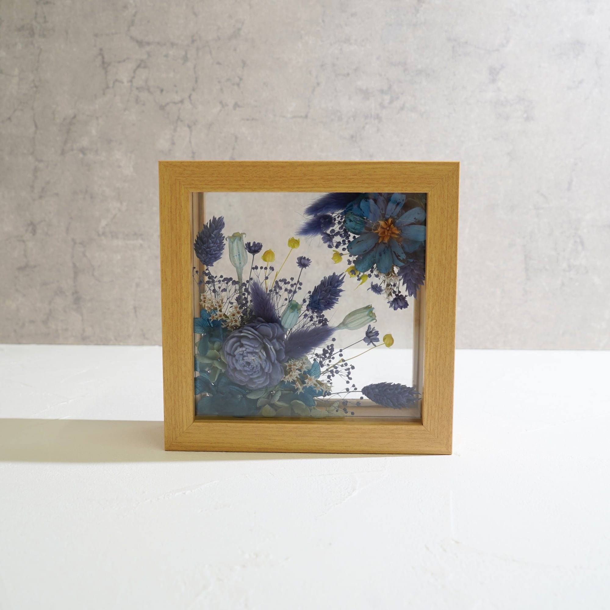 【ブルー】フレームフラワー Mサイズ アートタイプ FM-35≪限定1点≫