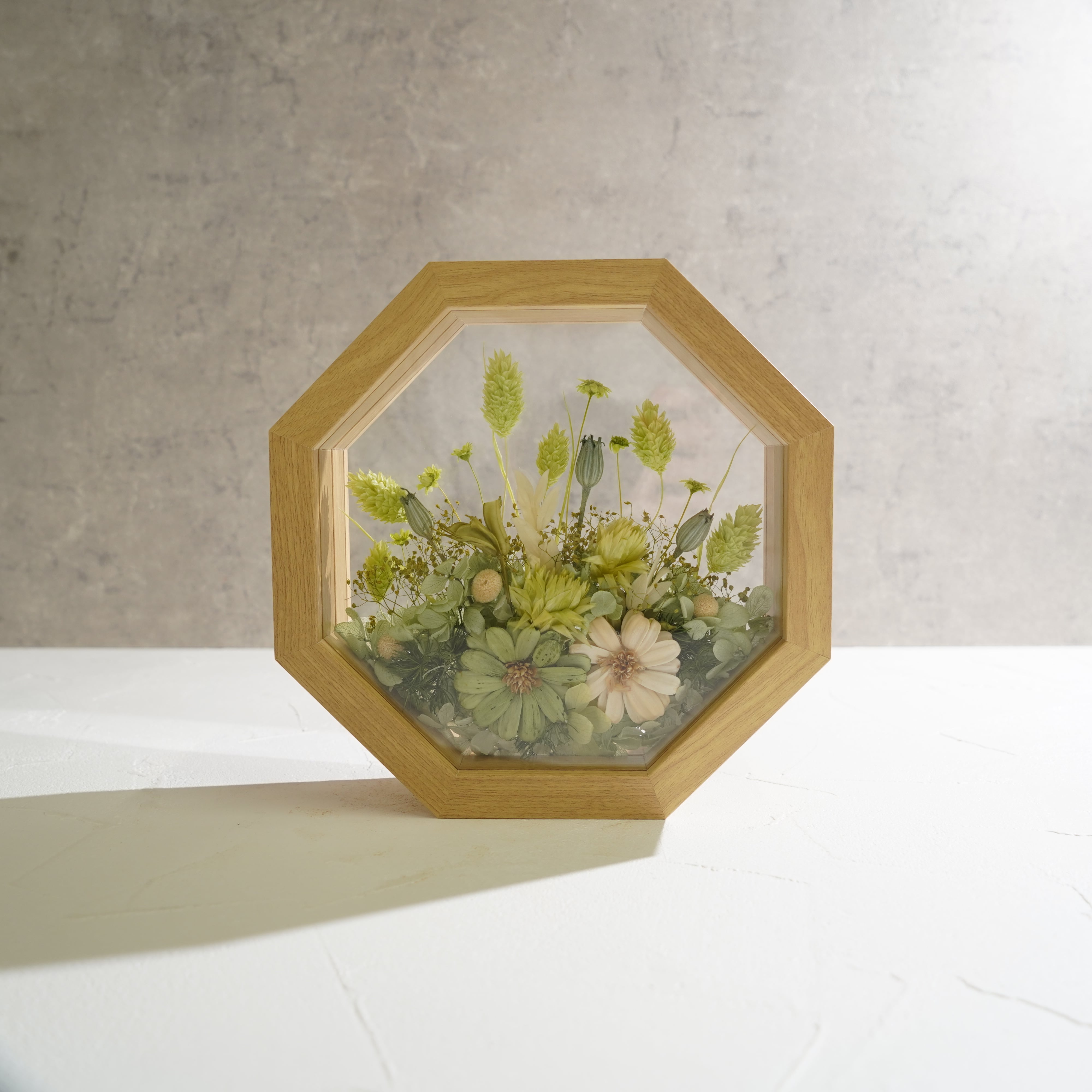 【グリーン】フレームフラワー 八角形 ガーデンタイプ FO-70≪限定1点≫