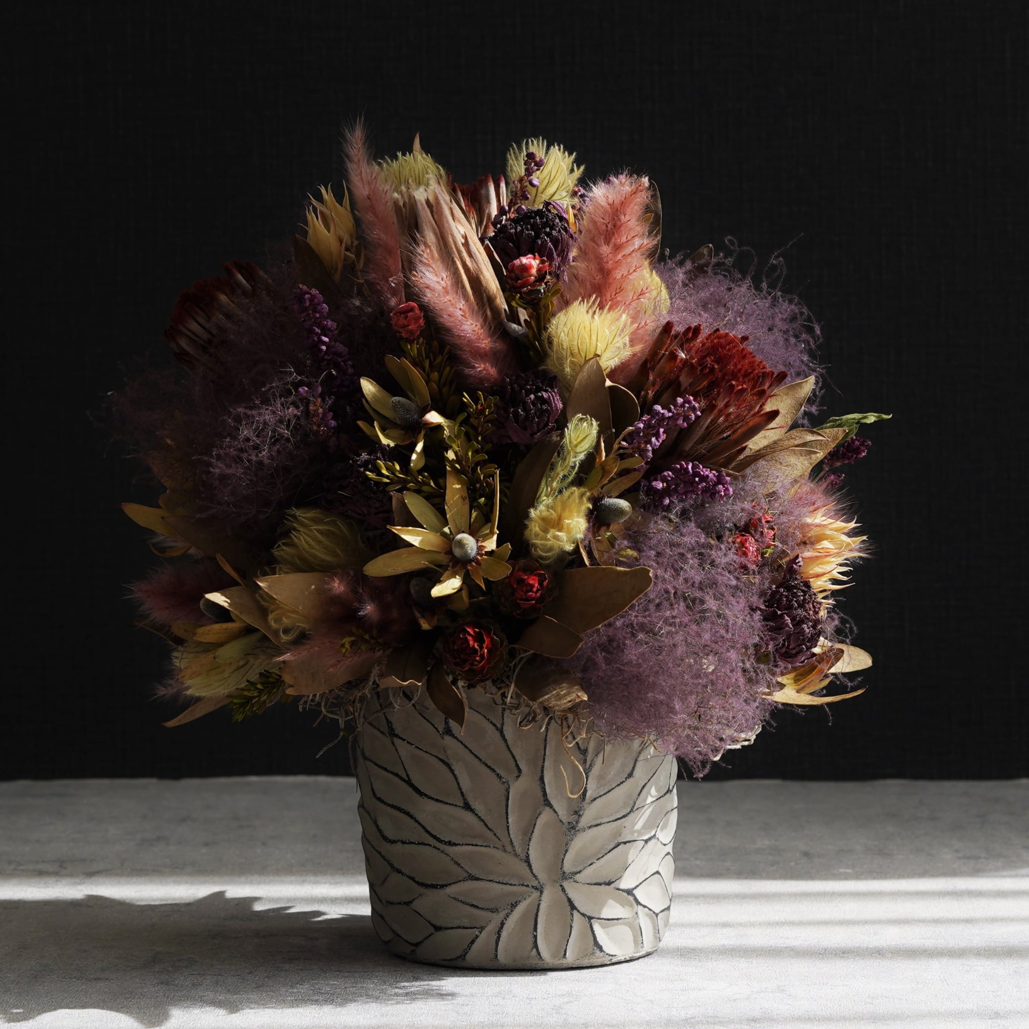 【オーダーメイド 】置き型ドライフラワーアレンジ(祝花) Sサイズ