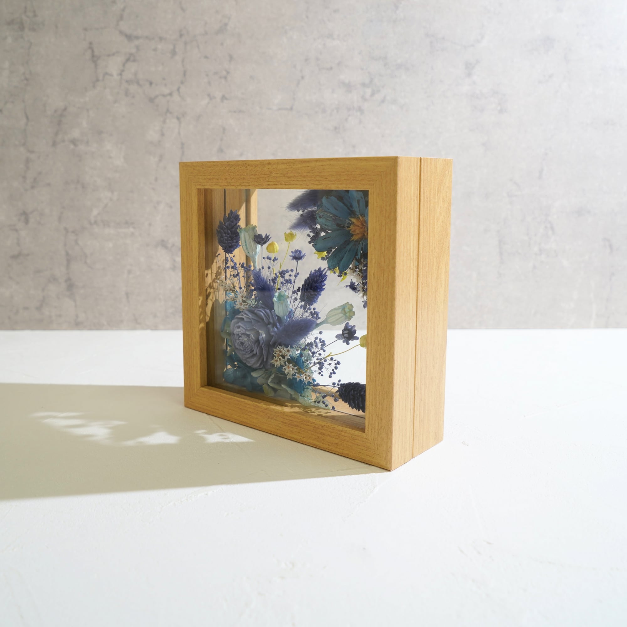 【ブルー】フレームフラワー Mサイズ アートタイプ FM-35≪限定1点≫