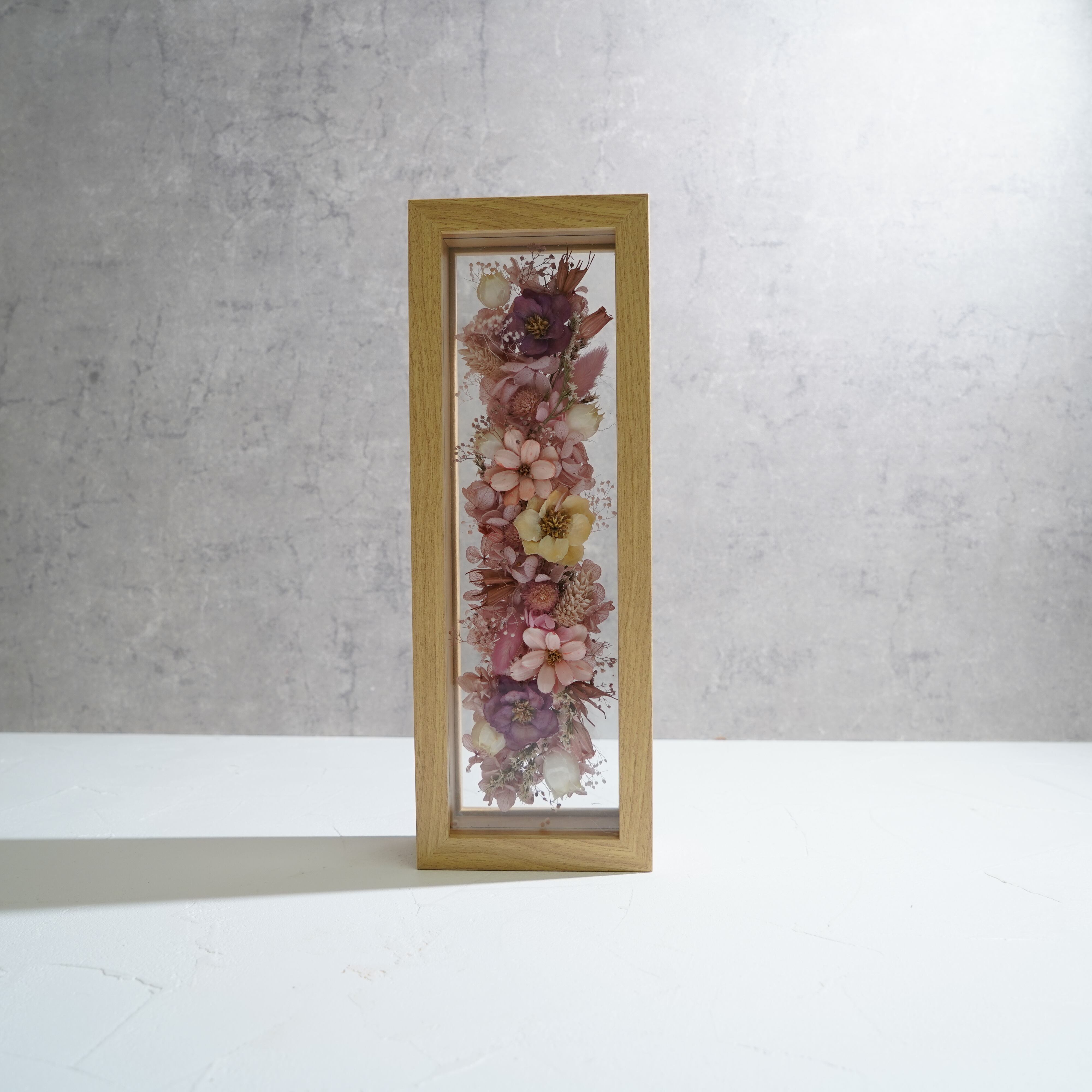 【ピンク】フレームフラワー 長方形 花畑タイプ FR-38≪限定1点≫