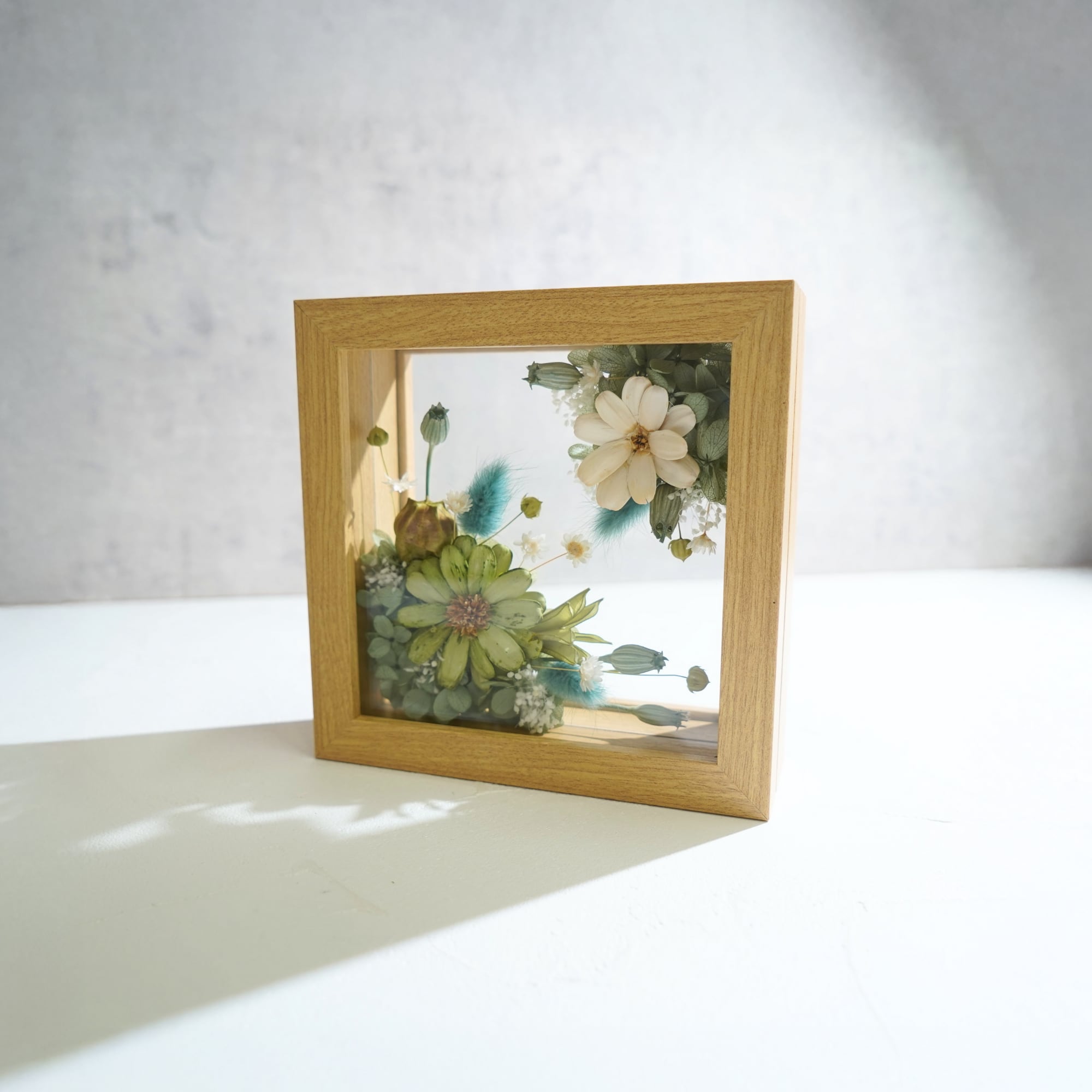 【グリーン】フレームフラワー Mサイズ アートタイプ FM-17≪限定1点≫