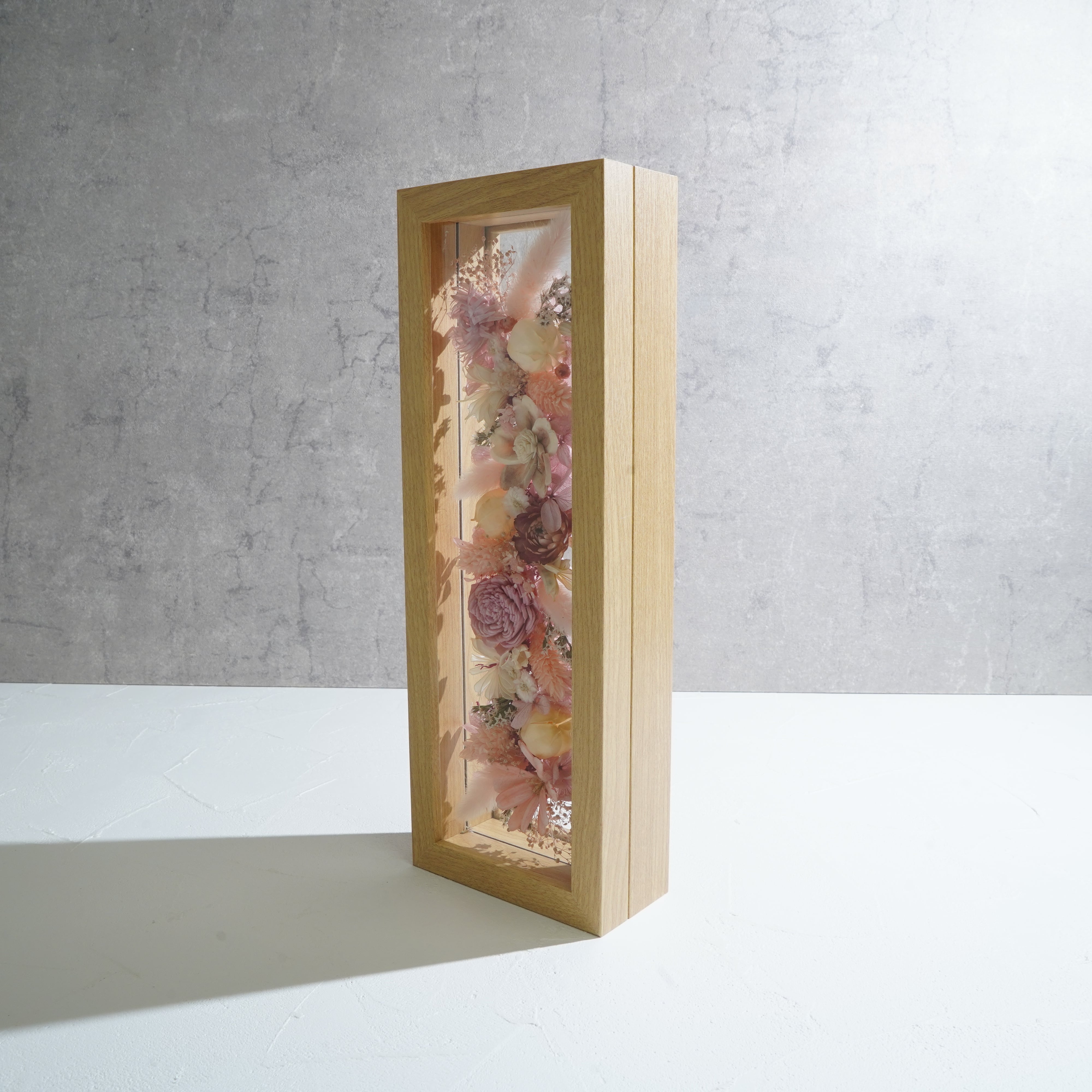 【ピンク】フレームフラワー 長方形 花畑タイプ FR-30≪限定1点≫