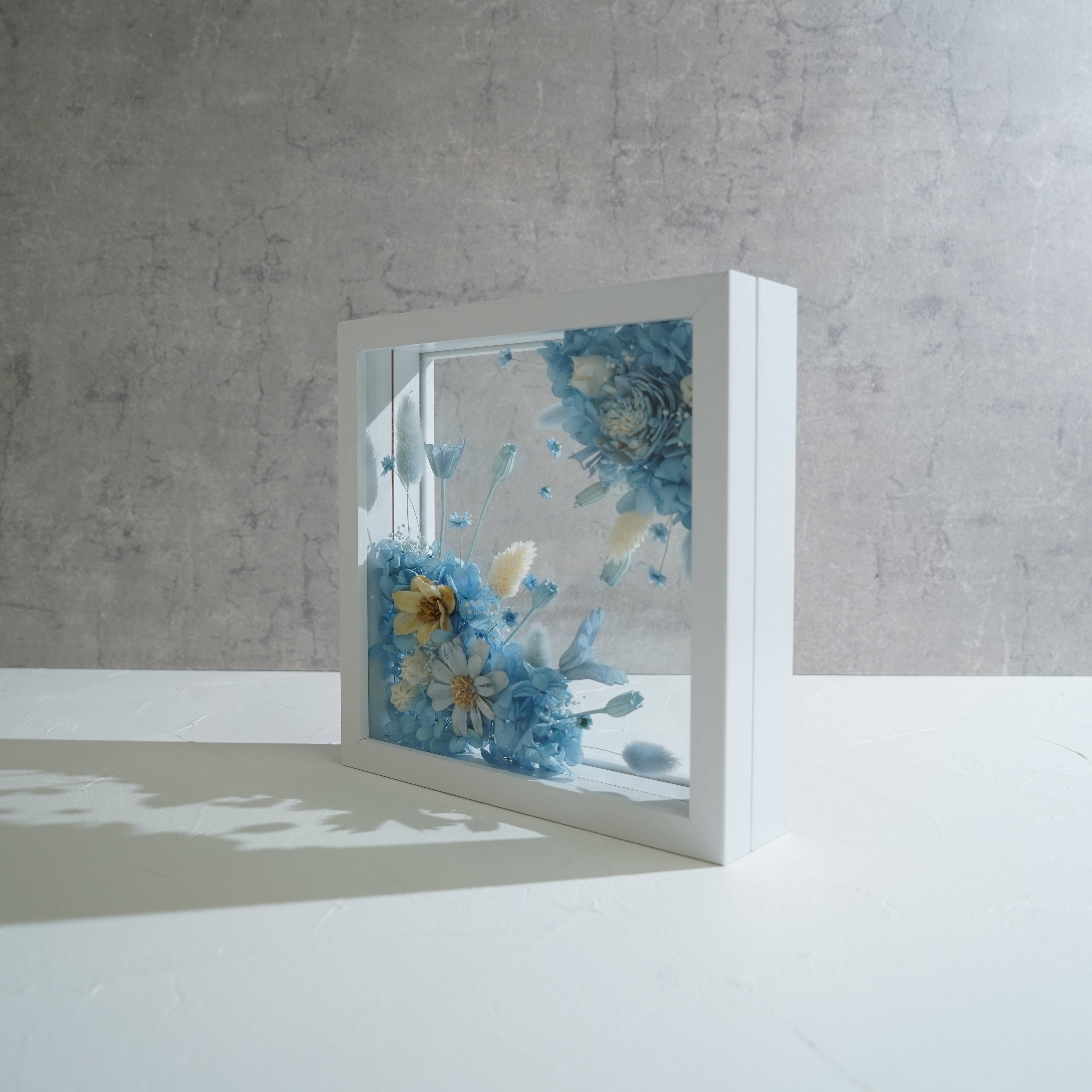 【ライトブルー】フレームフラワー Lサイズ アートタイプ FL-48≪限定1点≫