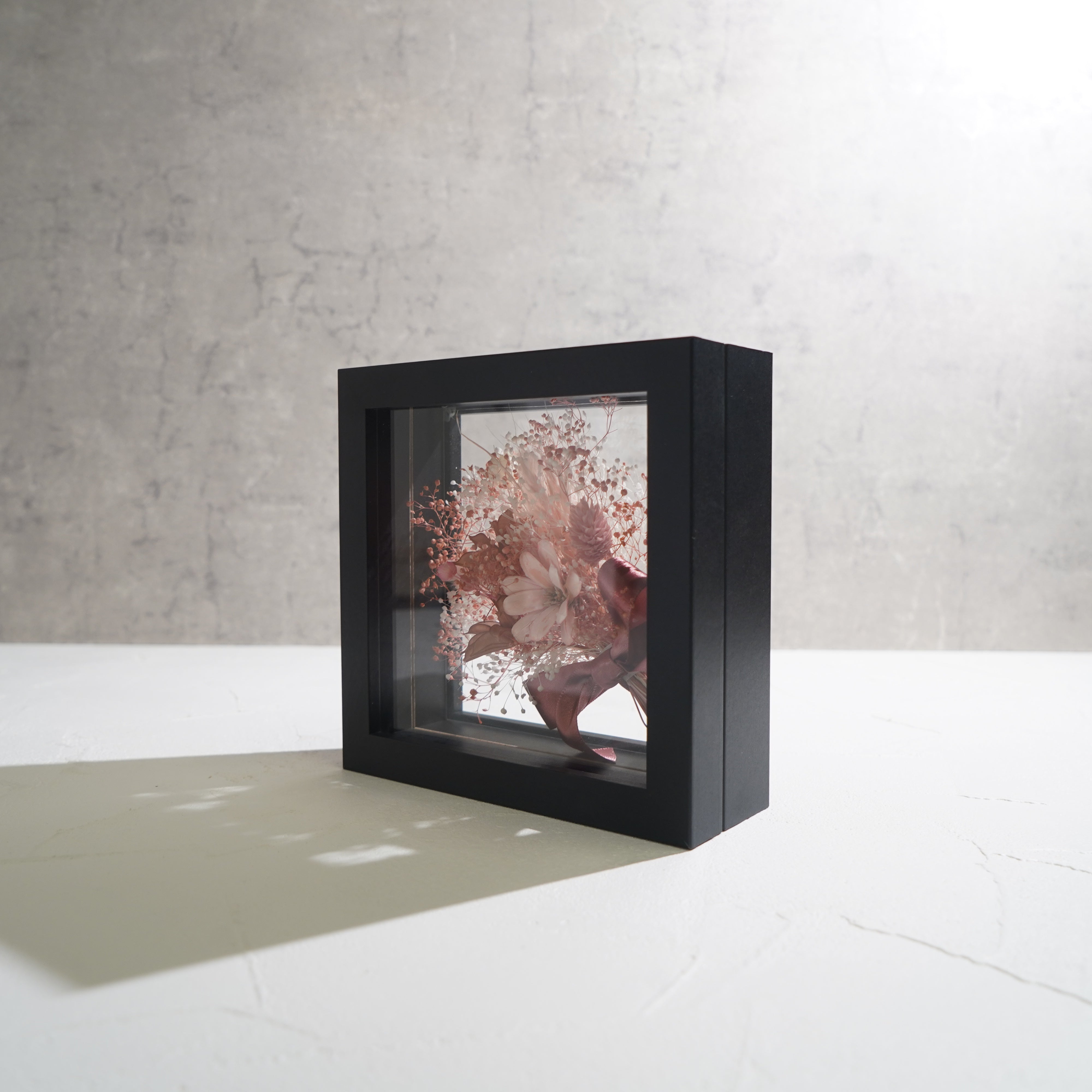 【ピンク】フレームフラワー Mサイズ 花束タイプ FM-59≪限定1点≫