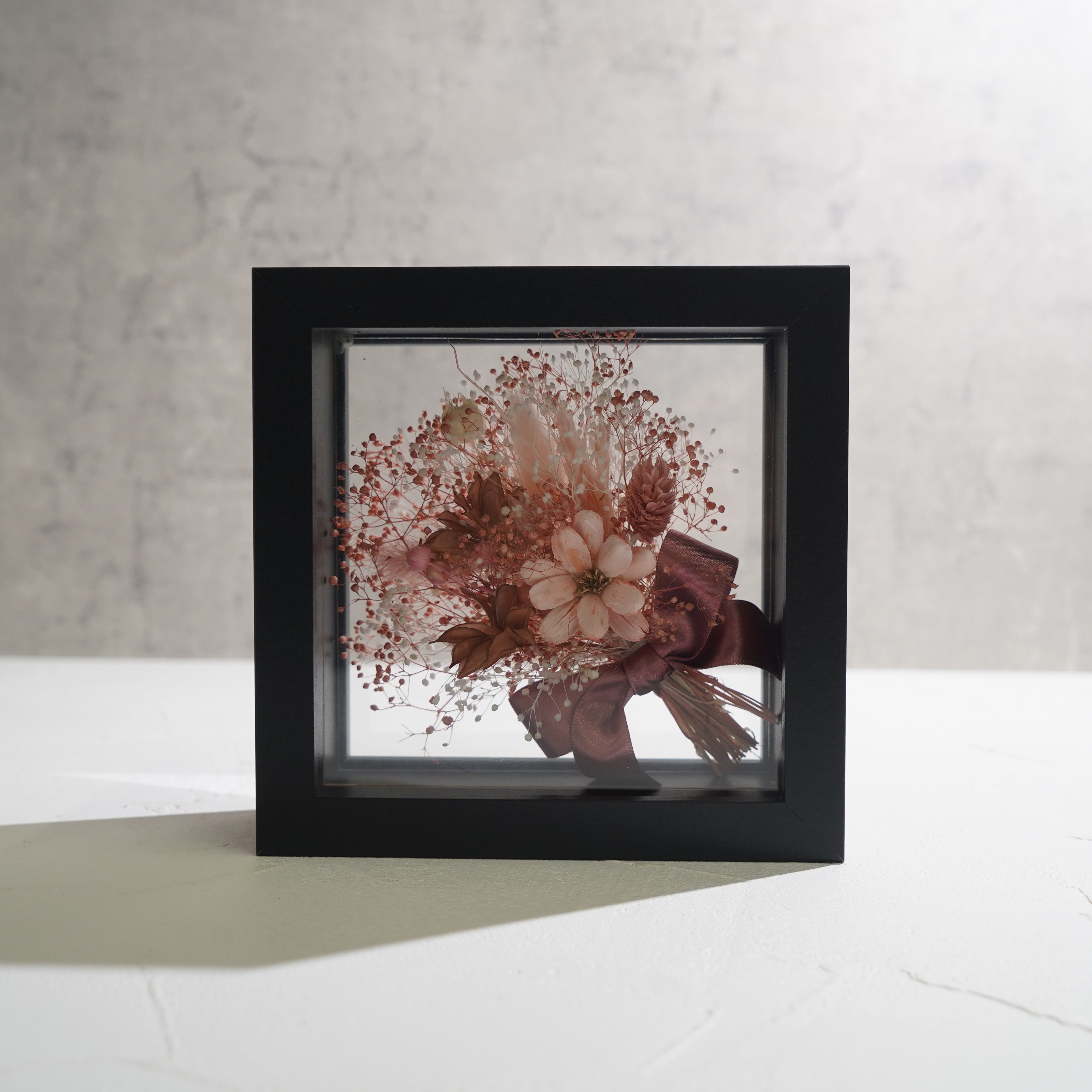 【ピンク】フレームフラワー Mサイズ 花束タイプ FM-59≪限定1点≫