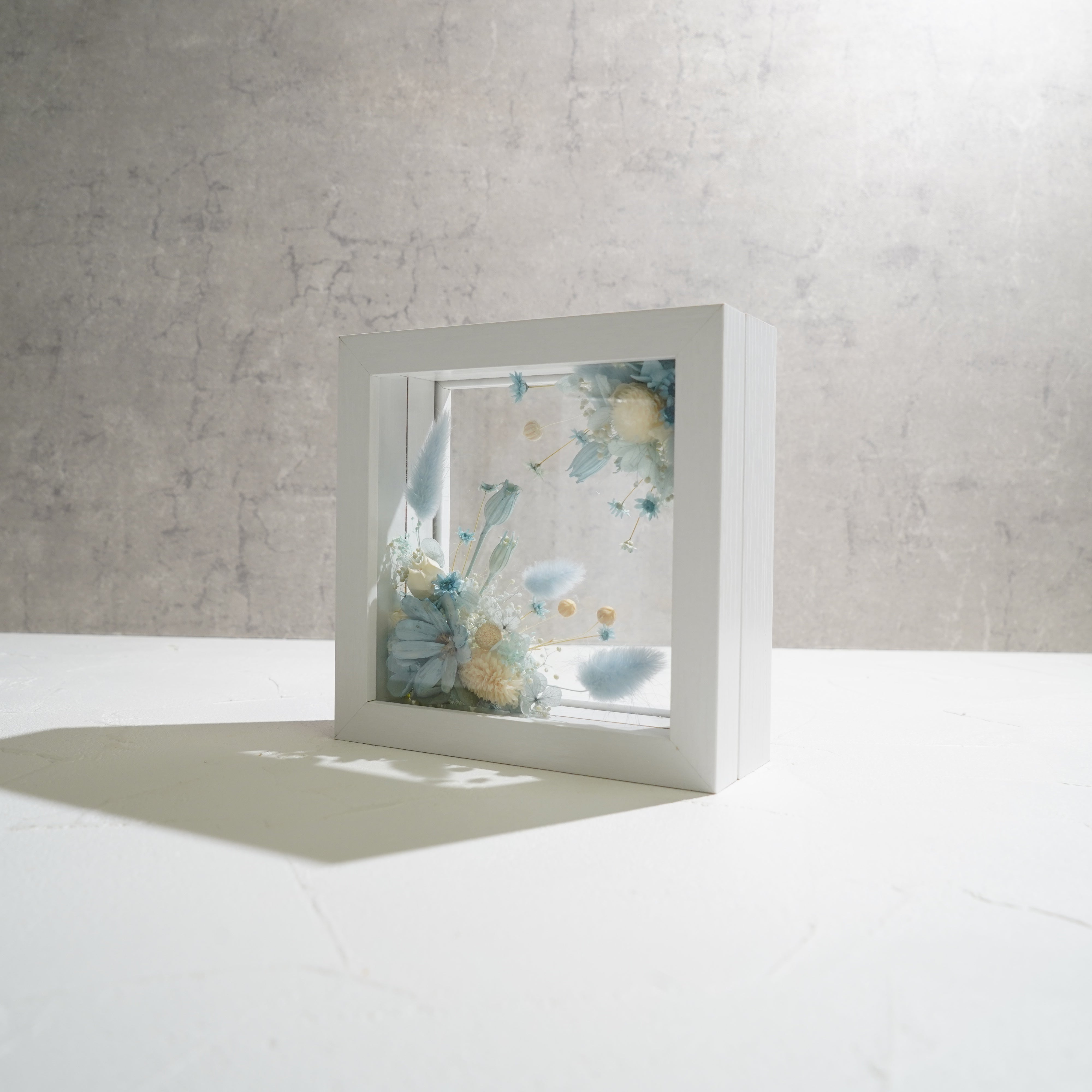【ライトブルー】フレームフラワー Mサイズ アートタイプ FM-63≪限定1点≫