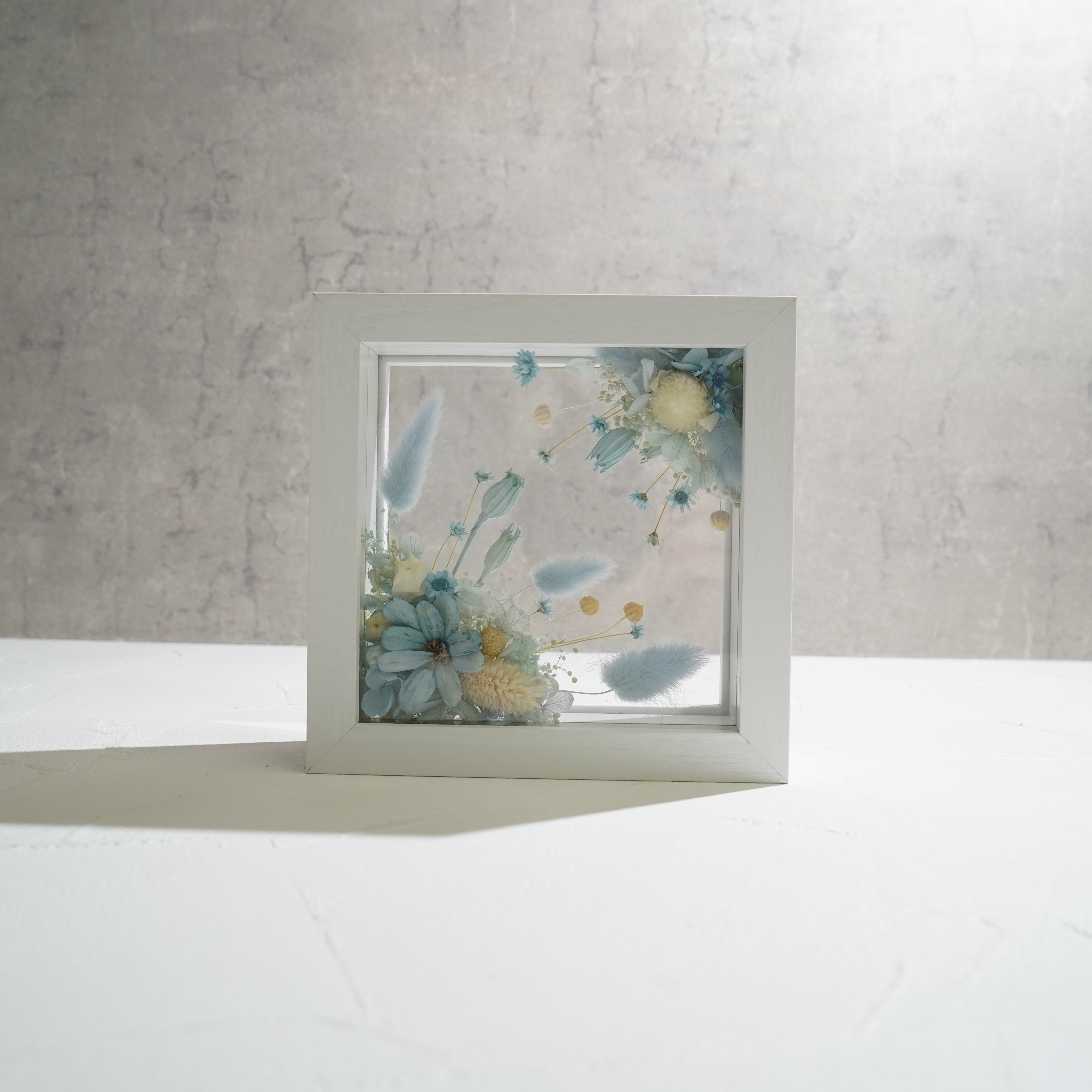【ライトブルー】フレームフラワー Mサイズ アートタイプ FM-63≪限定1点≫