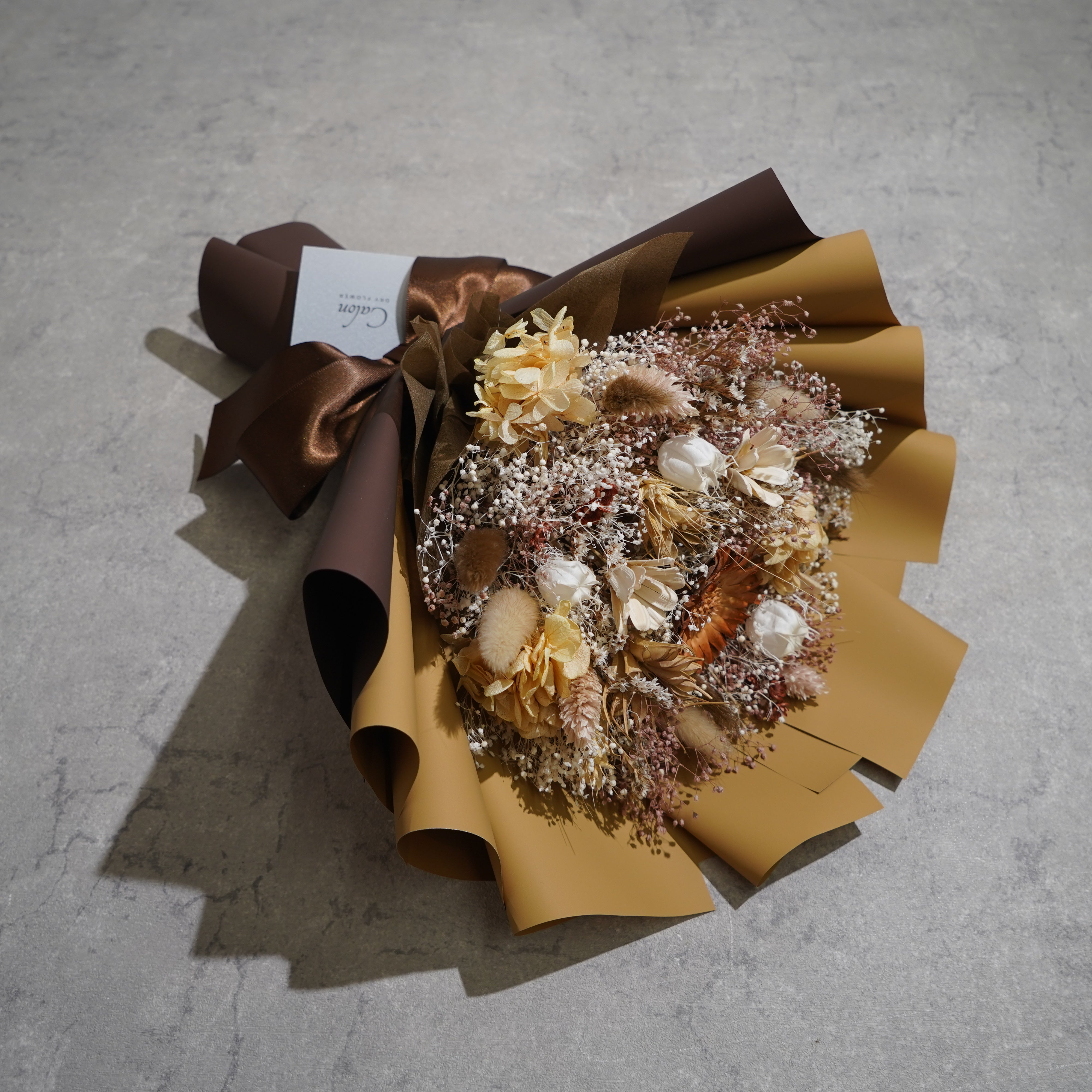 ドライフラワーの花束 Mサイズ ブラウン M-603≪限定1点≫