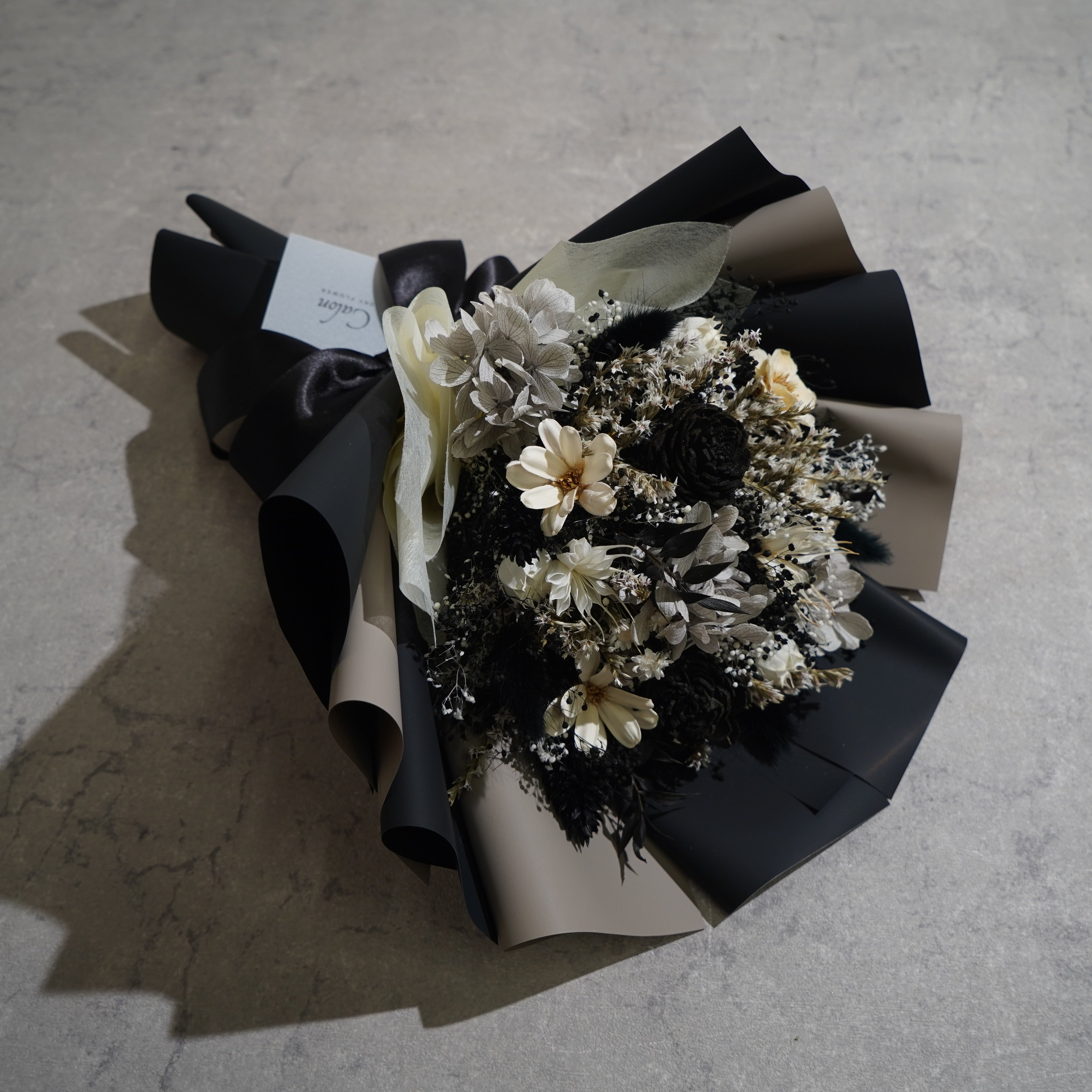 ドライフラワーの花束 Mサイズ ブラック M-626≪限定1点≫