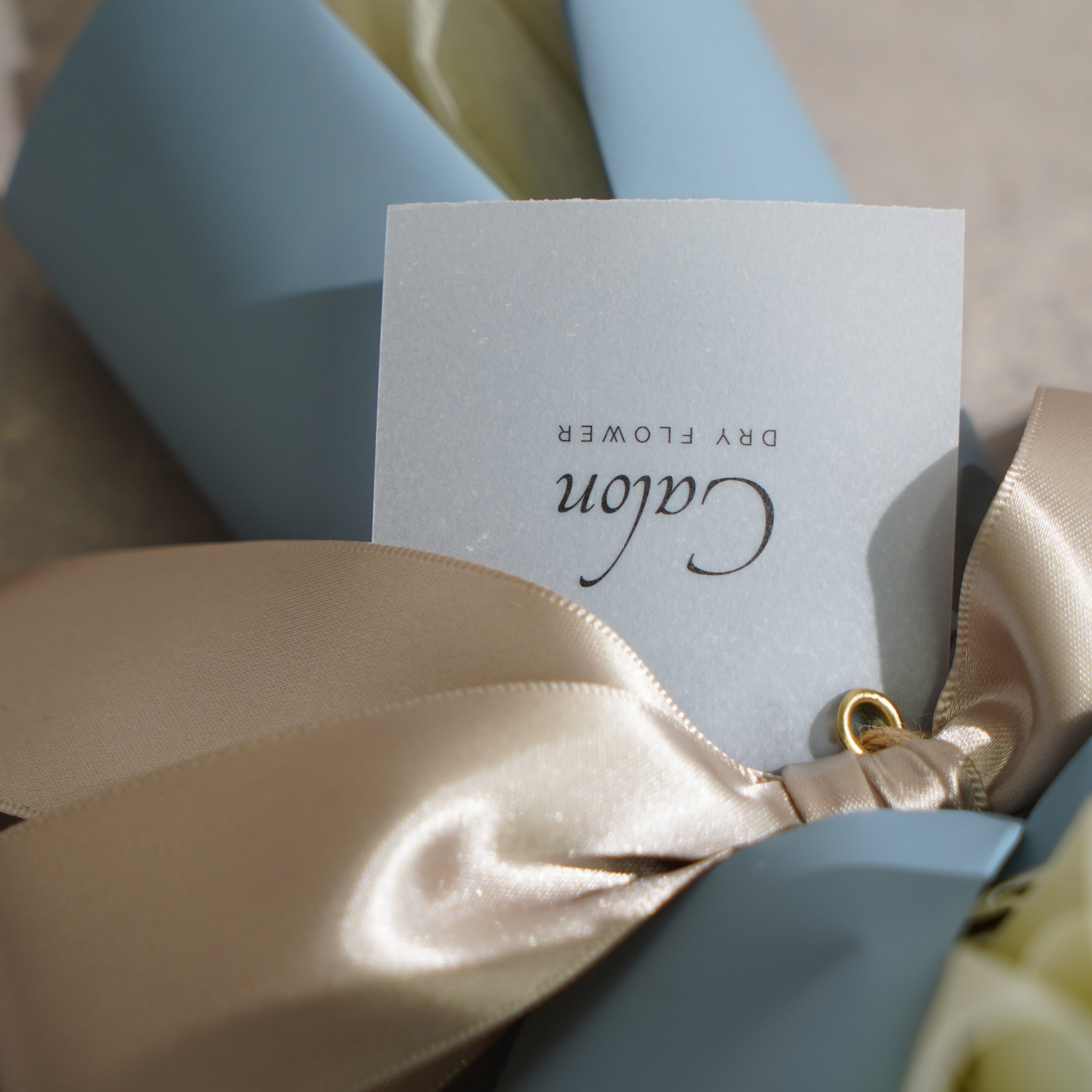 ドライフラワーの花束 Mサイズ ライトブルー M-633≪限定1点≫