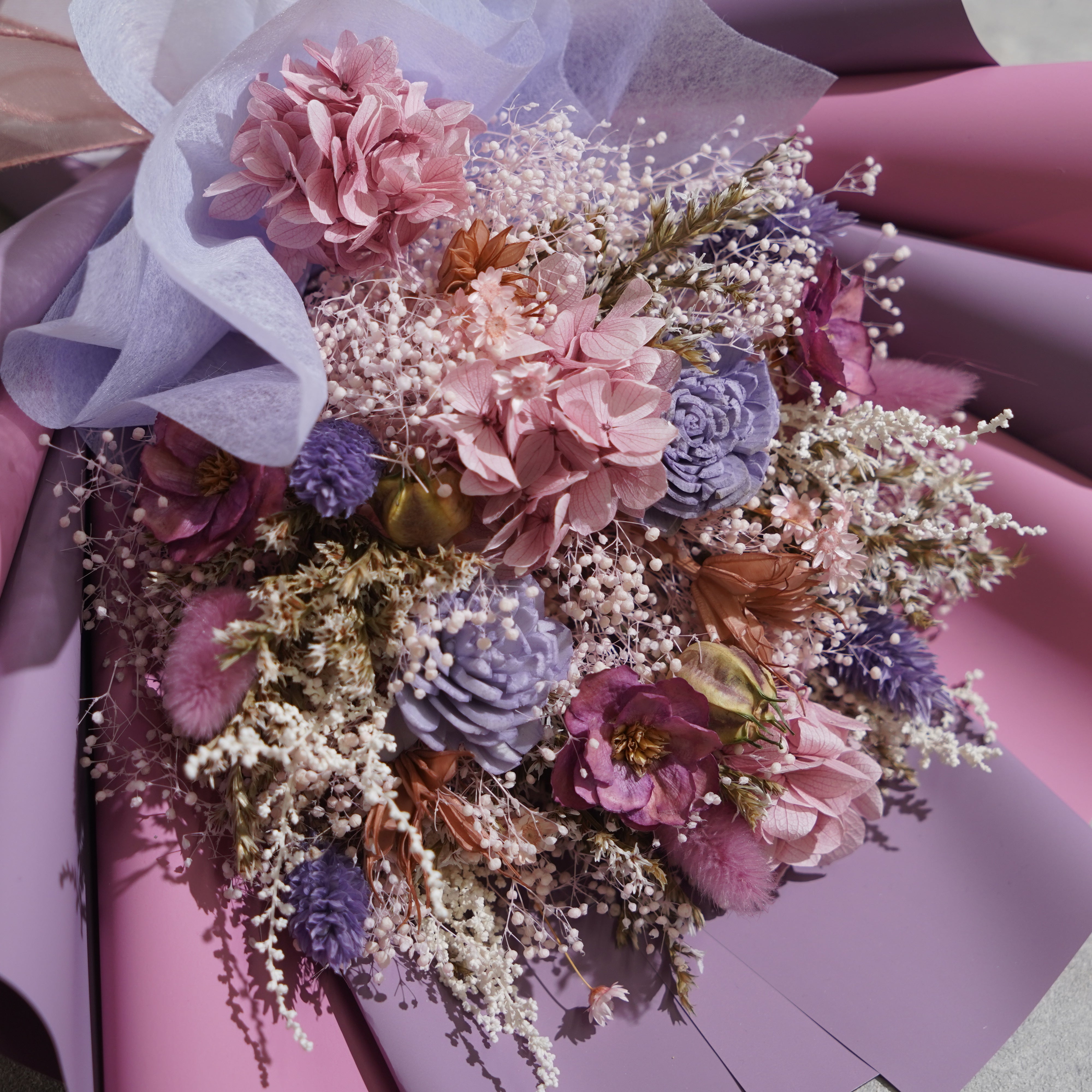 ドライフラワーの花束 Mサイズ ミックス M-643≪限定1点≫