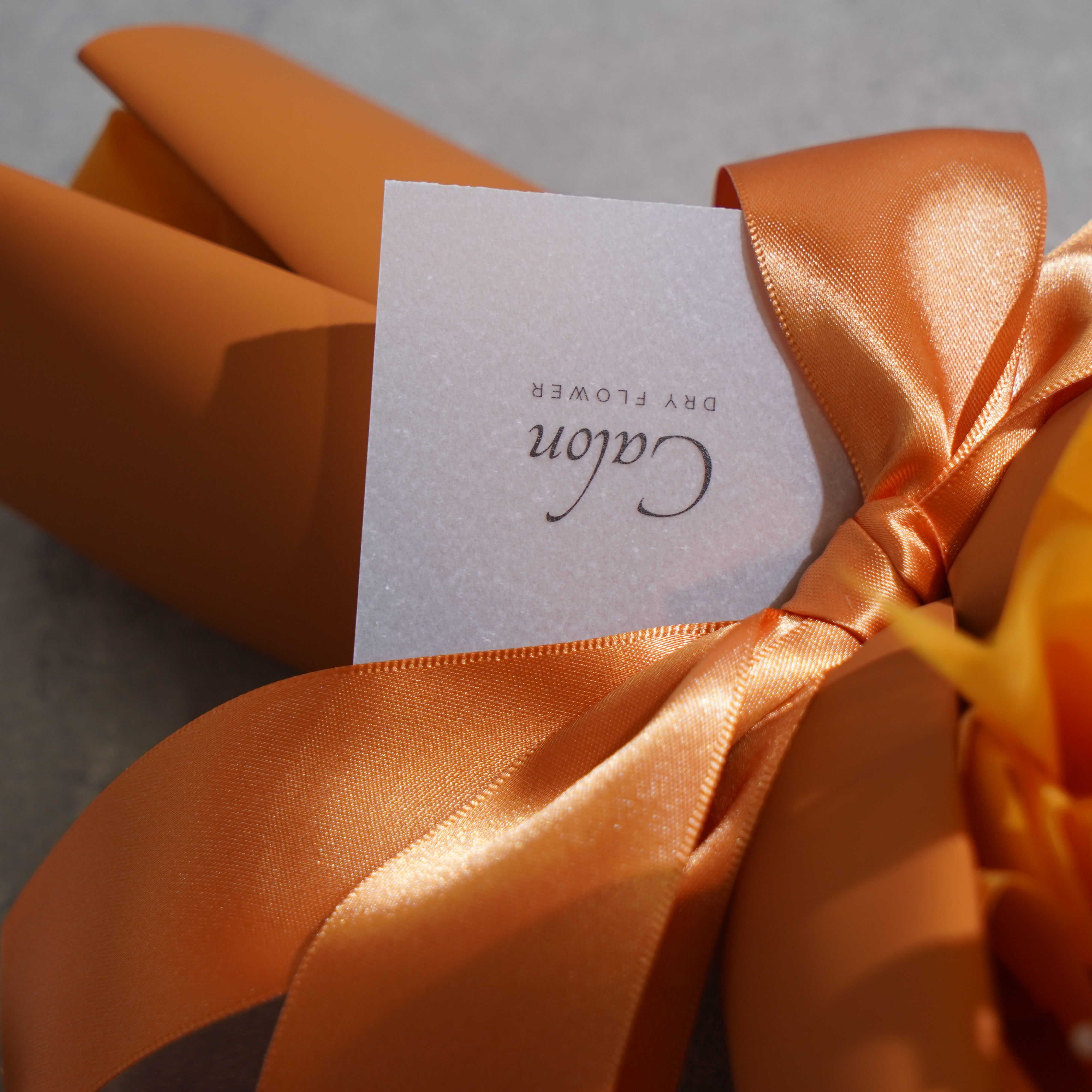 ドライフラワーの花束 Mサイズ オレンジ M-645≪限定1点≫