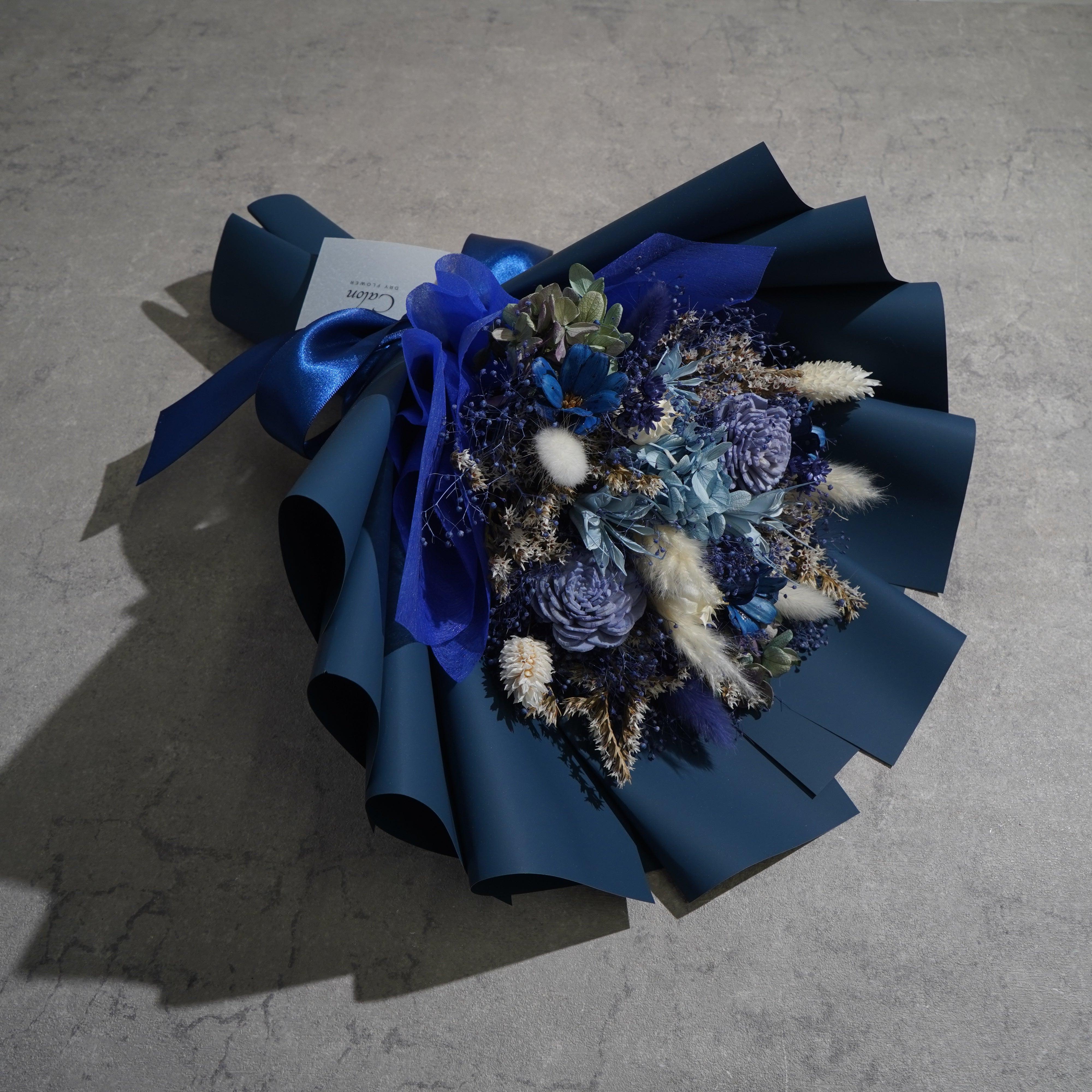 ドライフラワーの花束 Mサイズ ブルー M-738≪限定1点≫