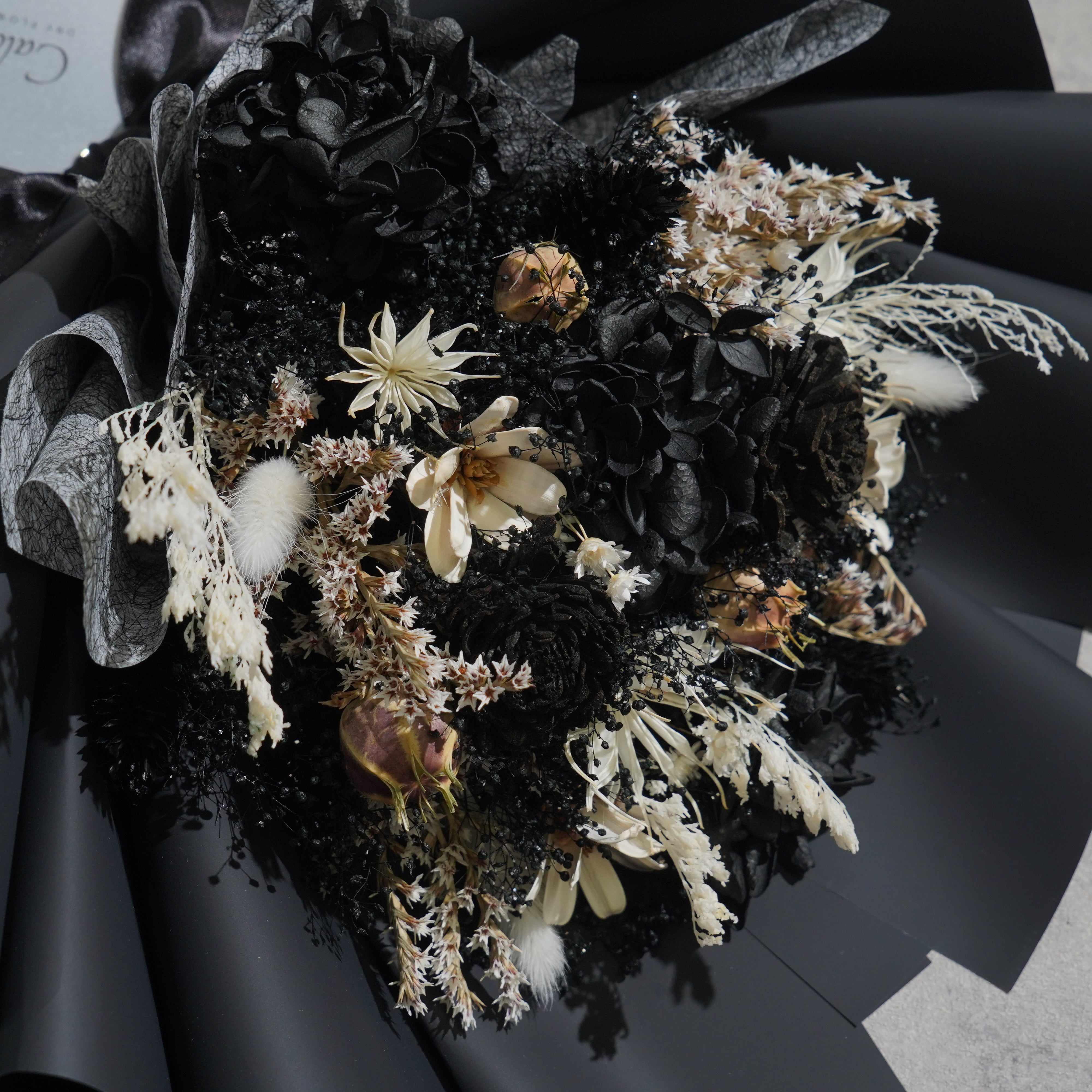 ドライフラワーの花束 Mサイズ ブラック M-741≪限定1点≫