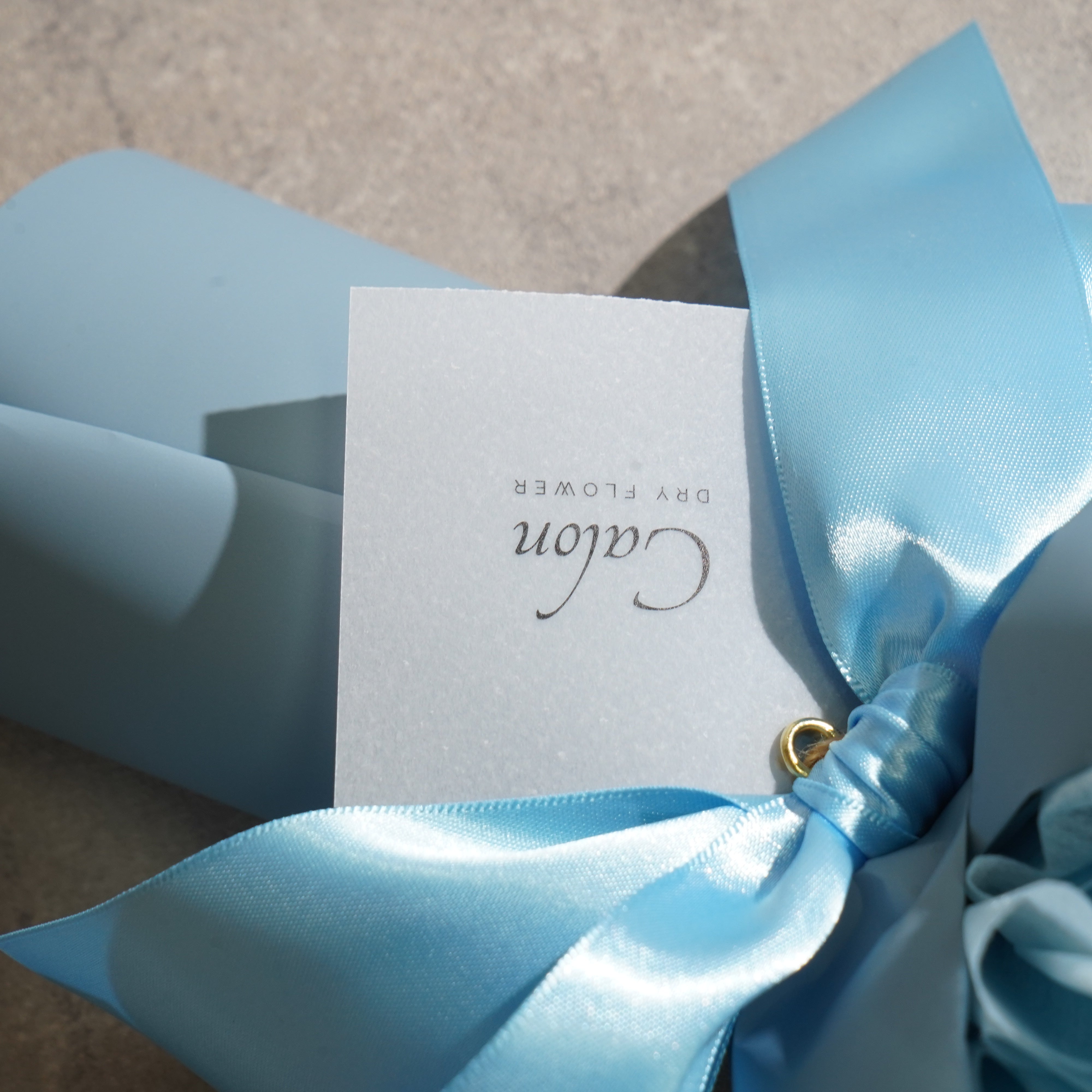 ドライフラワーの花束 Mサイズ ライトブルー M-810≪限定1点≫