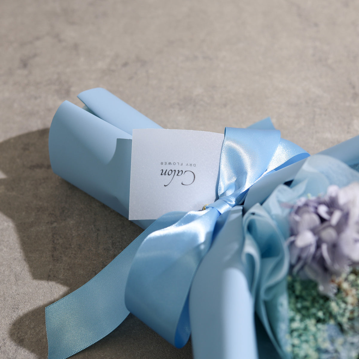 ドライフラワーの花束 Mサイズ ライトブルー M-879≪限定1点≫