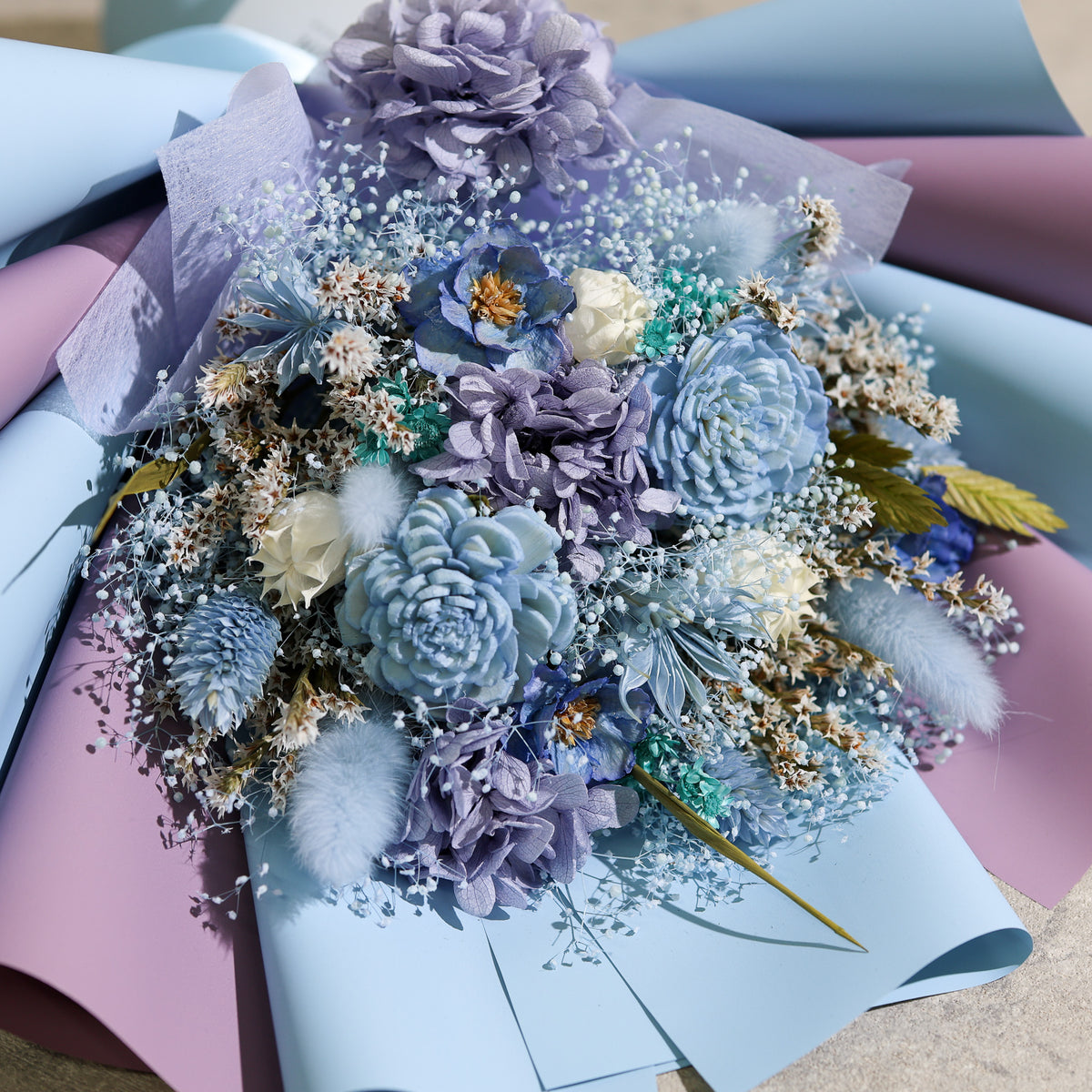 ドライフラワーの花束 Mサイズ ミックス M-890≪限定1点≫