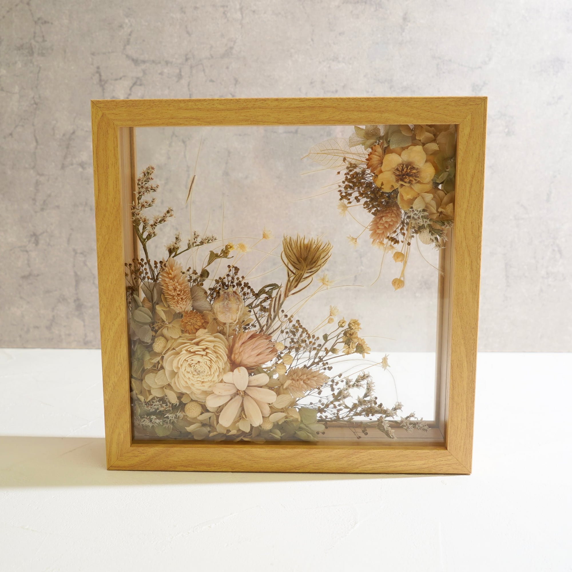 【ナチュラル】フレームフラワー Lサイズ アートタイプ FL-38≪限定1点≫
