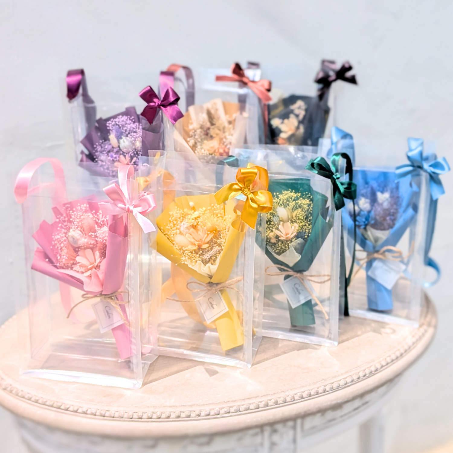 ミニ花束バッグ ブルー SS-2≪限定1点≫