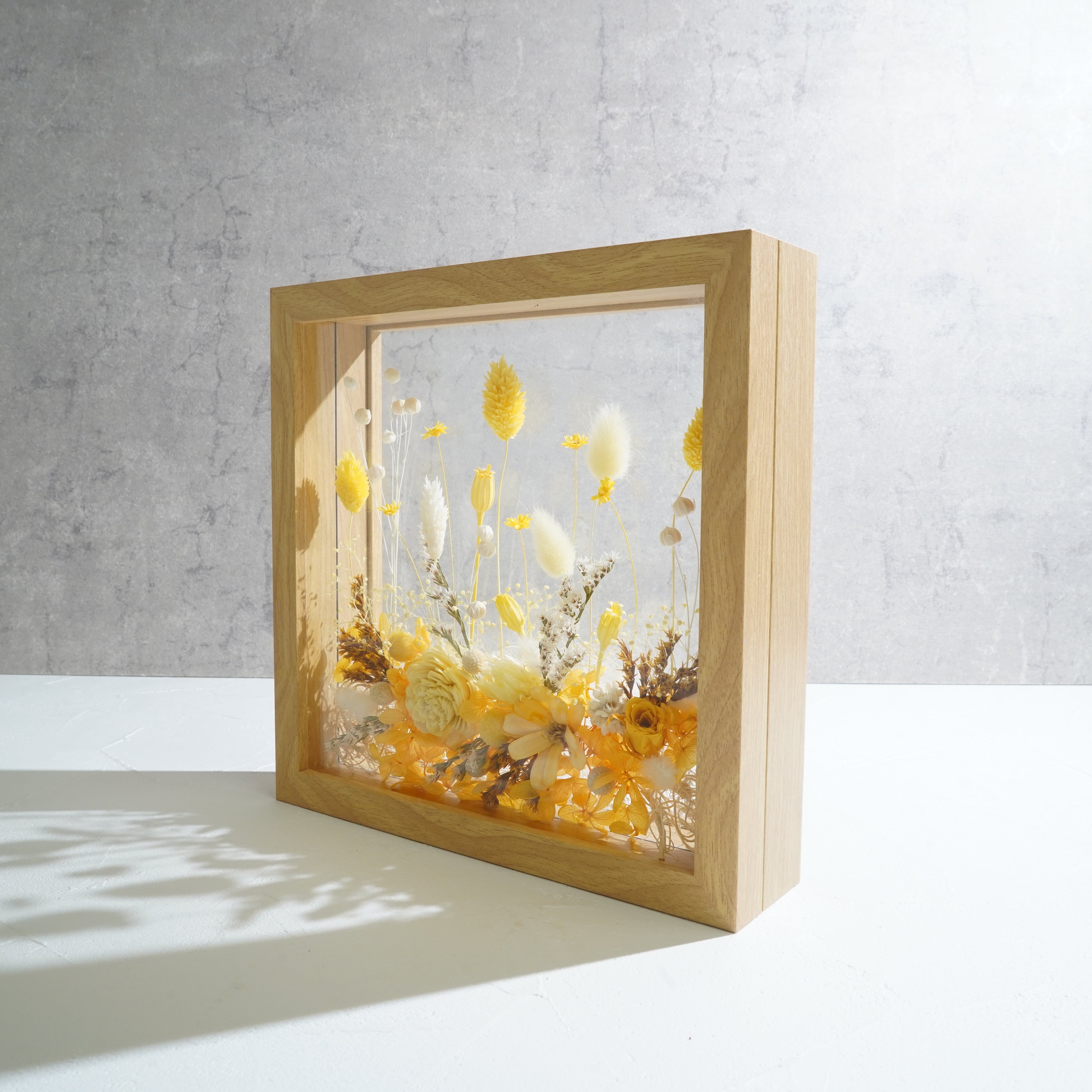 【イエロー】フレームフラワー Lサイズ ガーデンタイプ FL-45≪限定1点≫