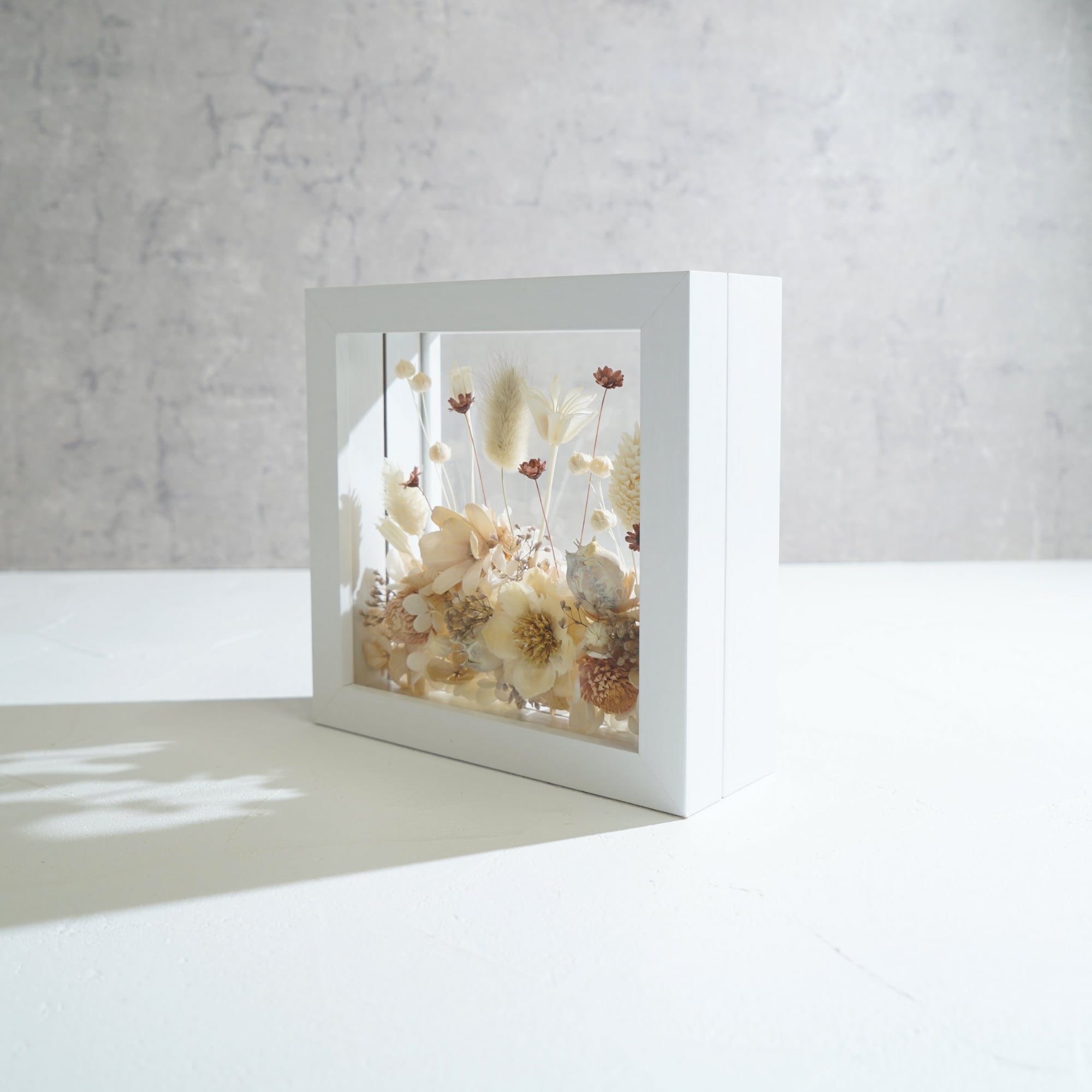 【ナチュラル】フレームフラワー Mサイズ ガーデンタイプ FM-24≪限定1点≫