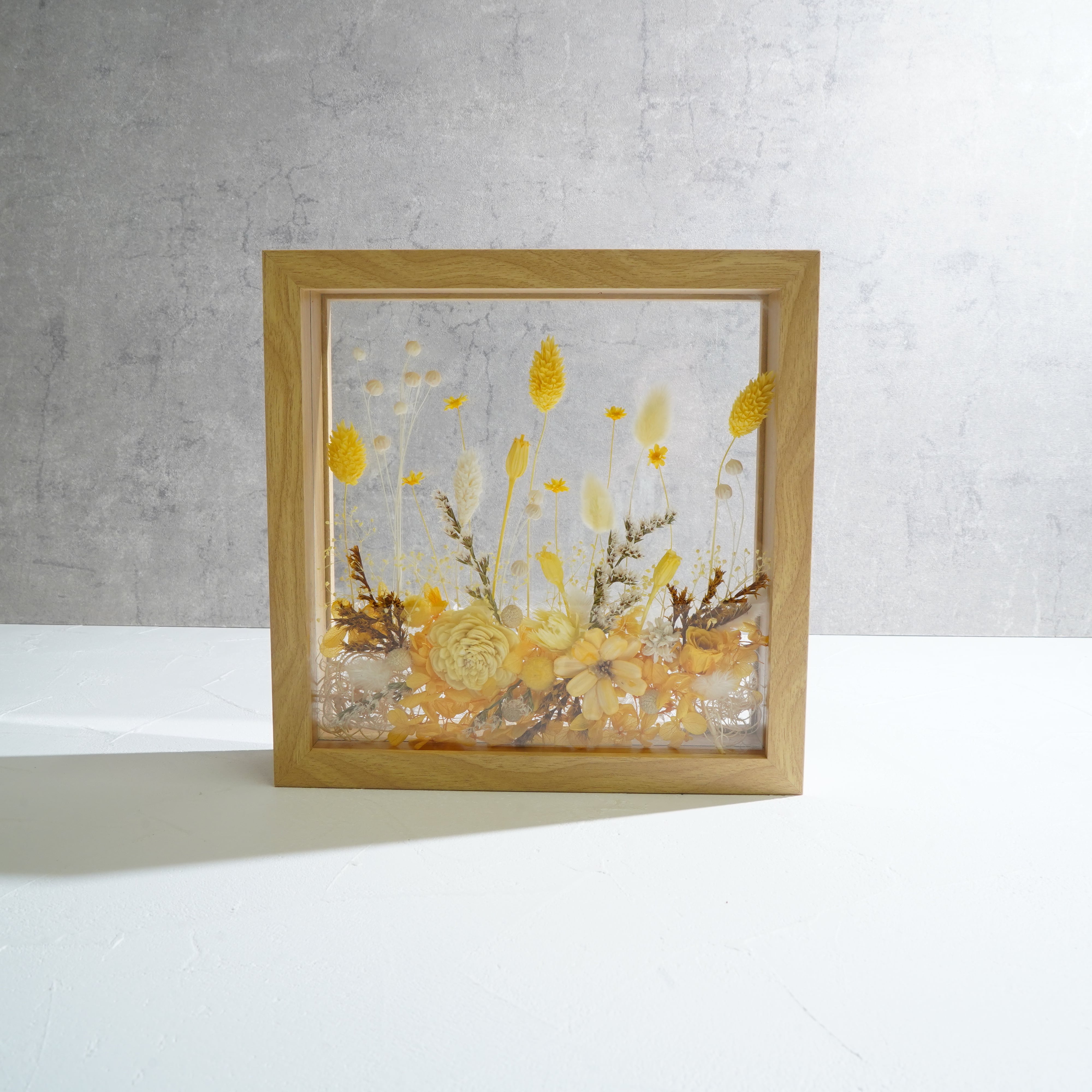 【イエロー】フレームフラワー Lサイズ ガーデンタイプ FL-45≪限定1点≫