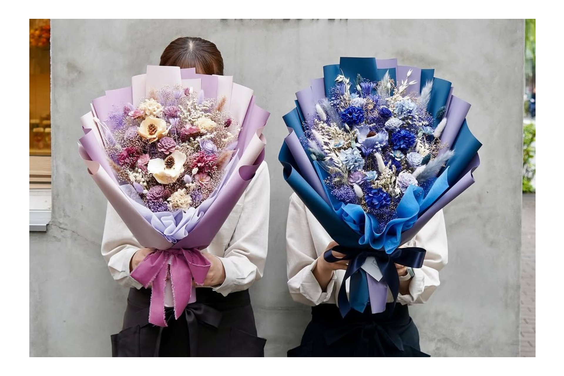 ドライフラワーのオーダーメイド花束