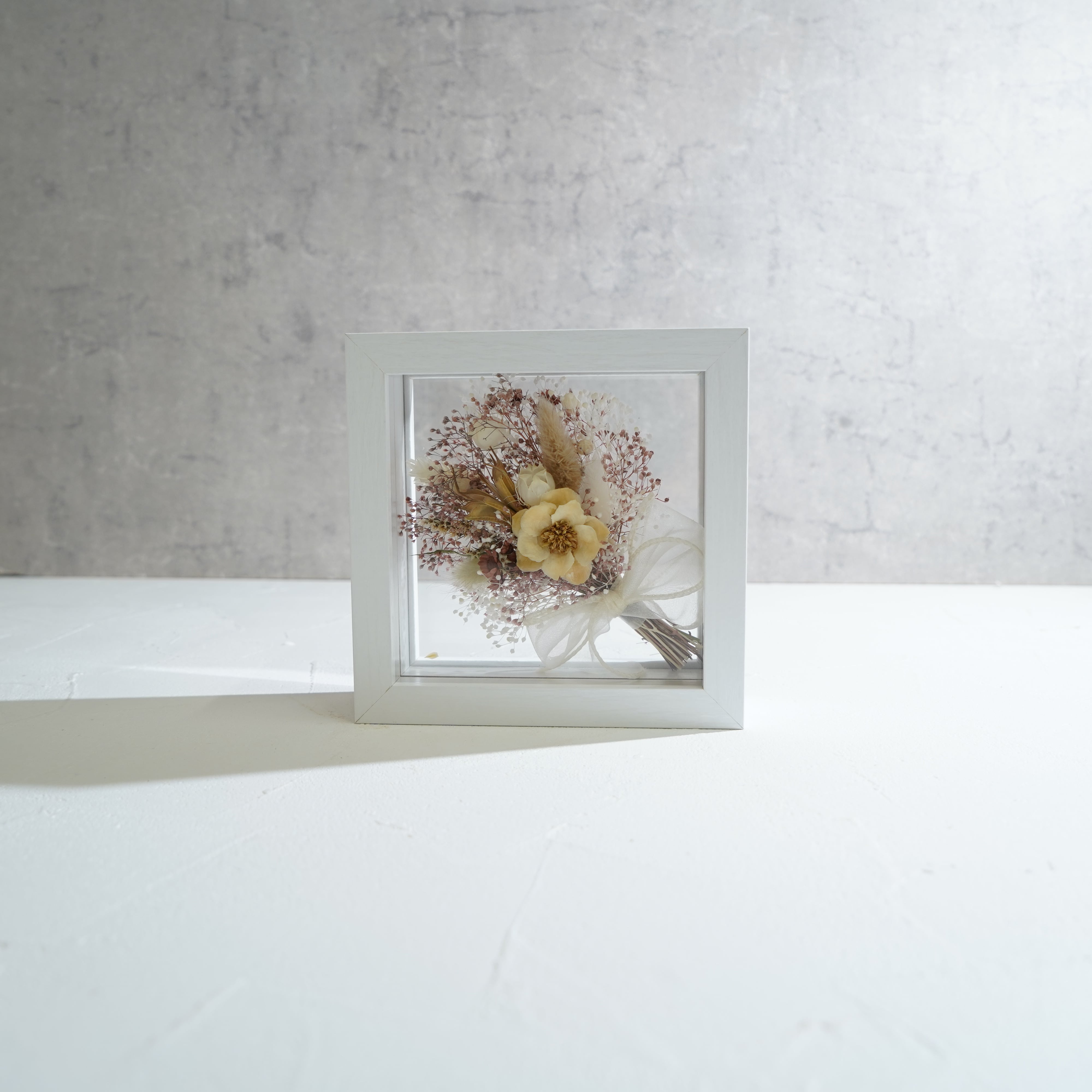 【ナチュラル】フレームフラワー Mサイズ 花束タイプ FM-46≪限定1点≫