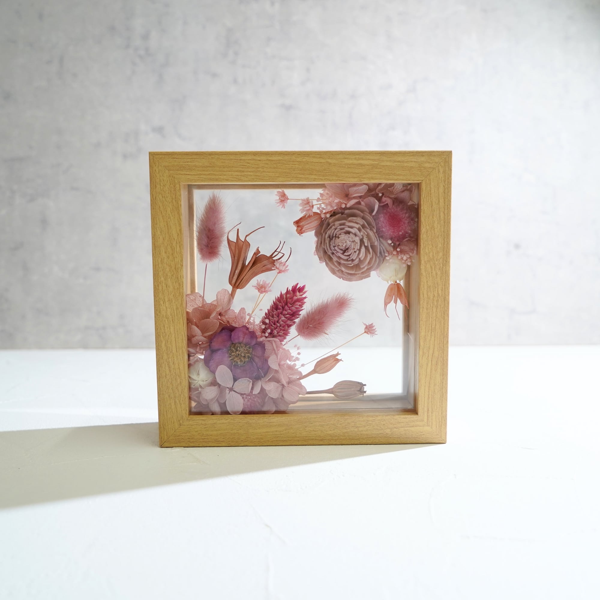 【ピンク】フレームフラワー Mサイズ アートタイプ FM-13≪限定1点≫