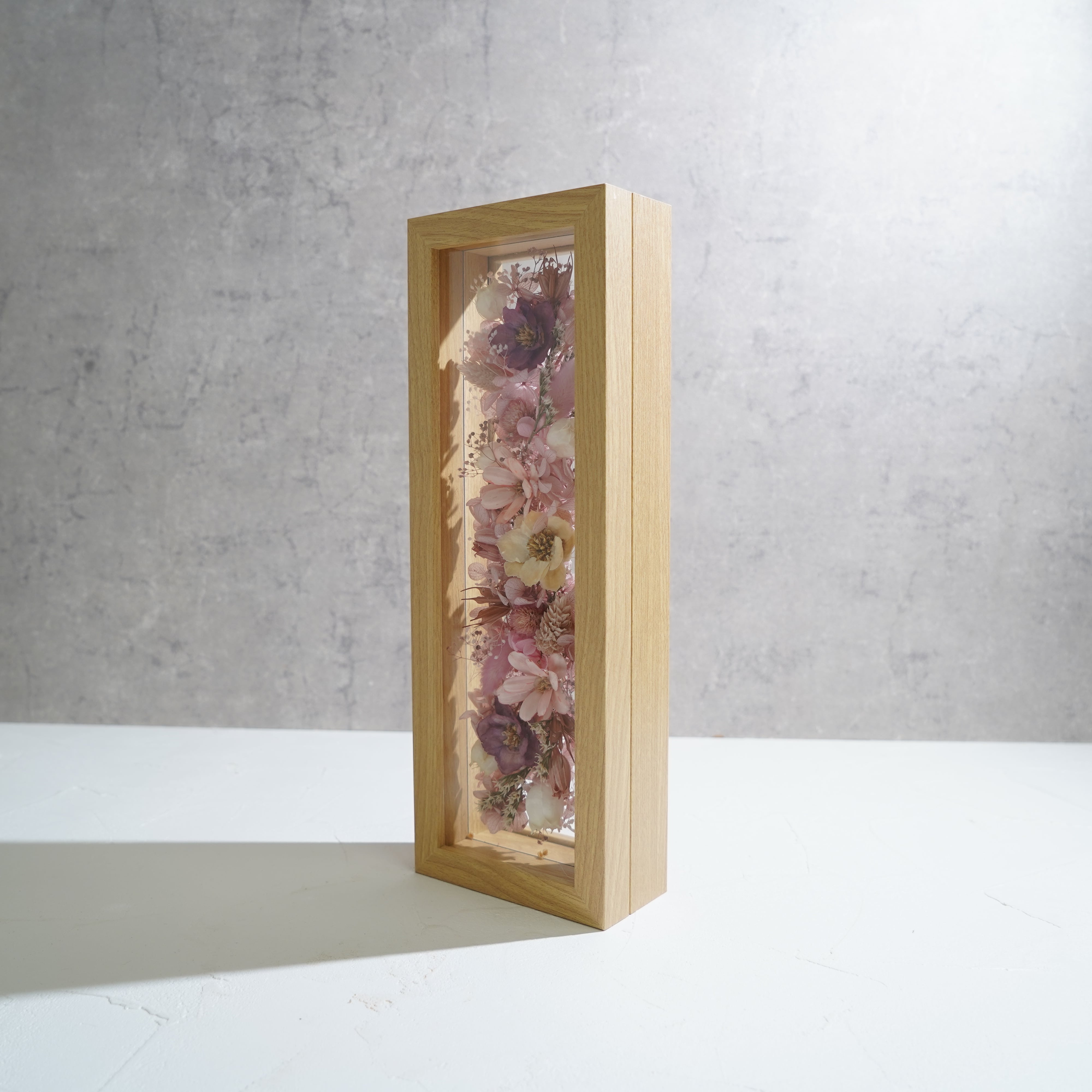 【ピンク】フレームフラワー 長方形 花畑タイプ FR-38≪限定1点≫