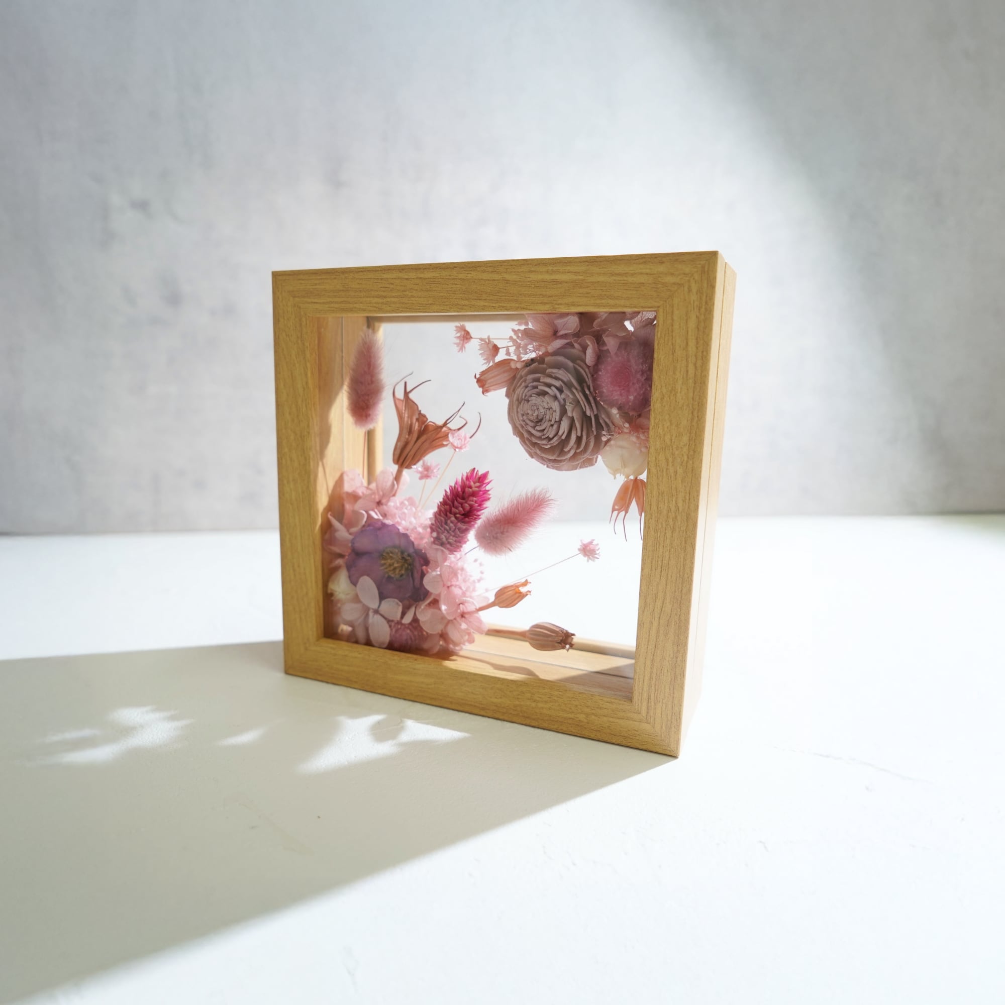 【ピンク】フレームフラワー Mサイズ アートタイプ FM-13≪限定1点≫