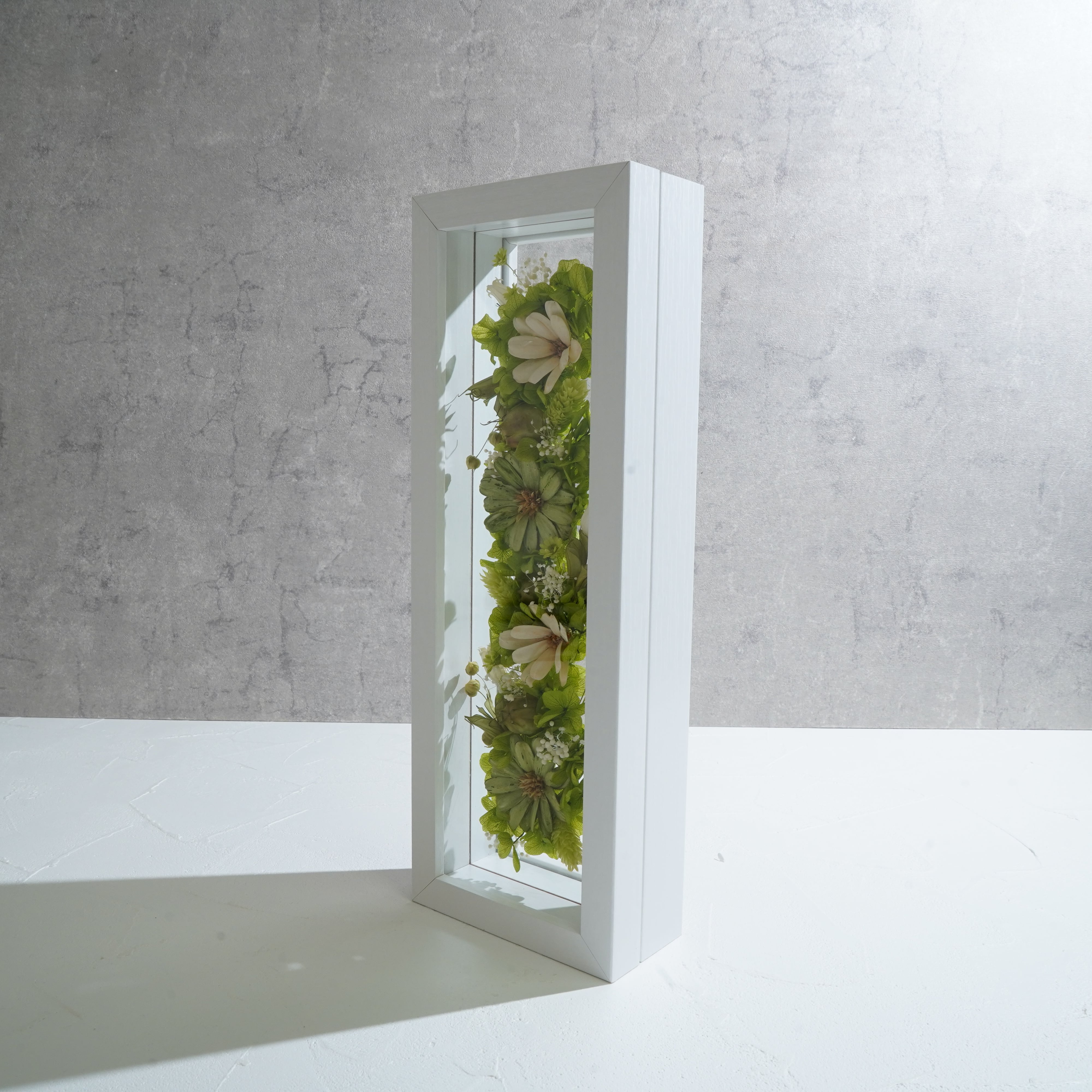 【グリーン】フレームフラワー 長方形 花畑タイプ FR-33≪限定1点≫