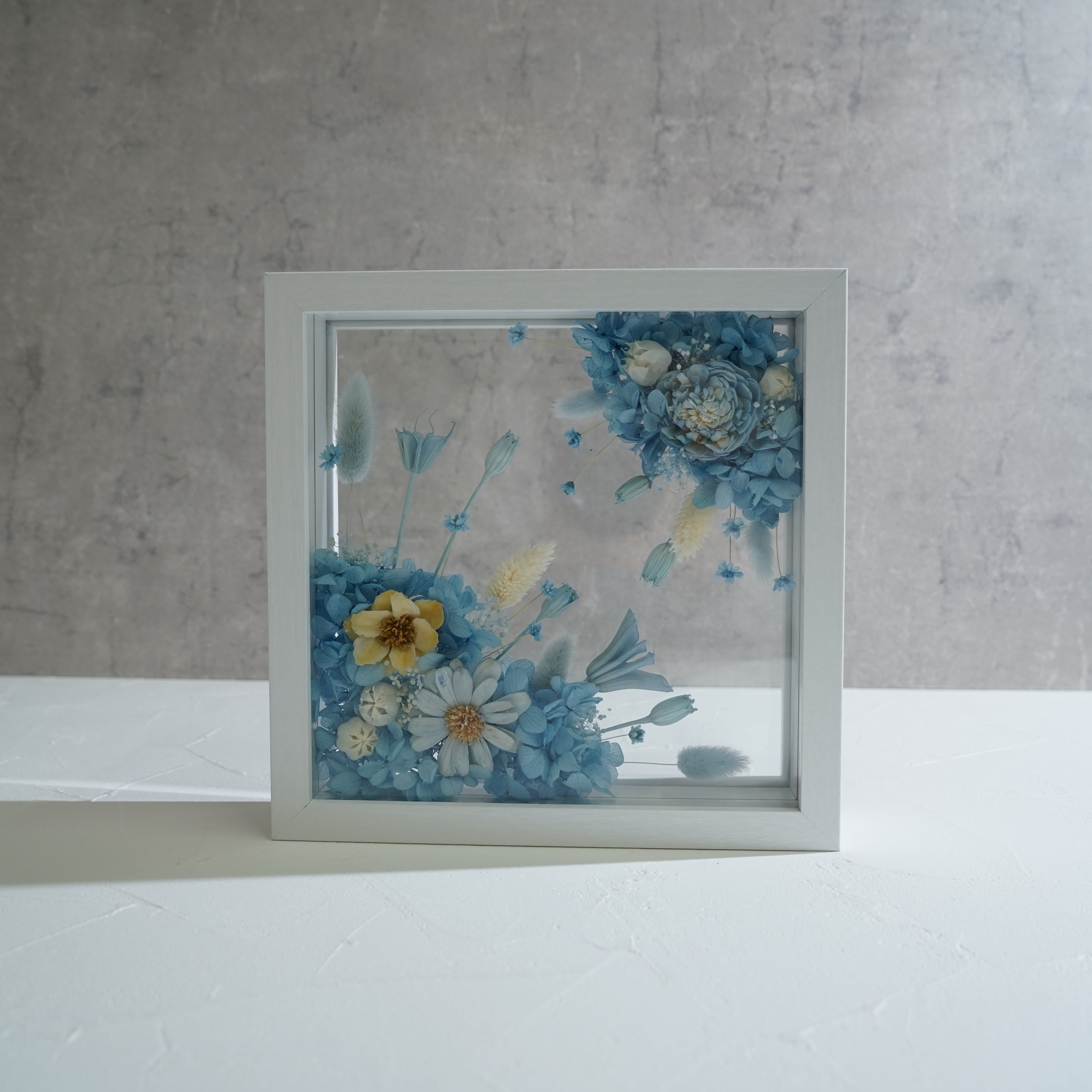 【ライトブルー】フレームフラワー Lサイズ アートタイプ FL-48≪限定1点≫
